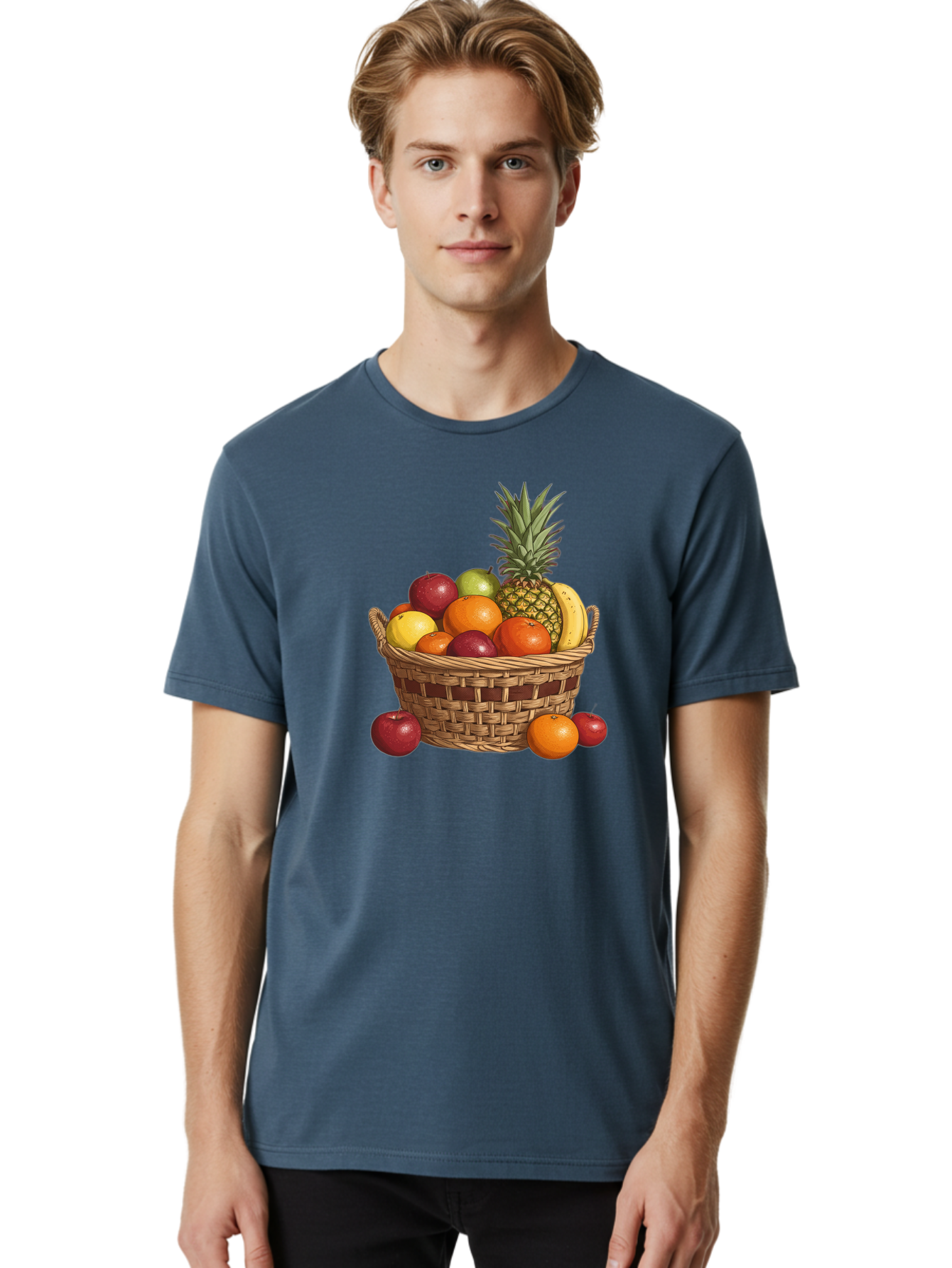 Fruit-Basket-6 Men'S Graphic Tee, 100% Cotton, Comfortable Casual Summer Wear, Machine Washable, Vintage Camera, Old Camera, Antique Camera, Black Camera, Classic Photography, Photography Equipment, Nostalgic Device, Film Camera, Camera Art Bai927