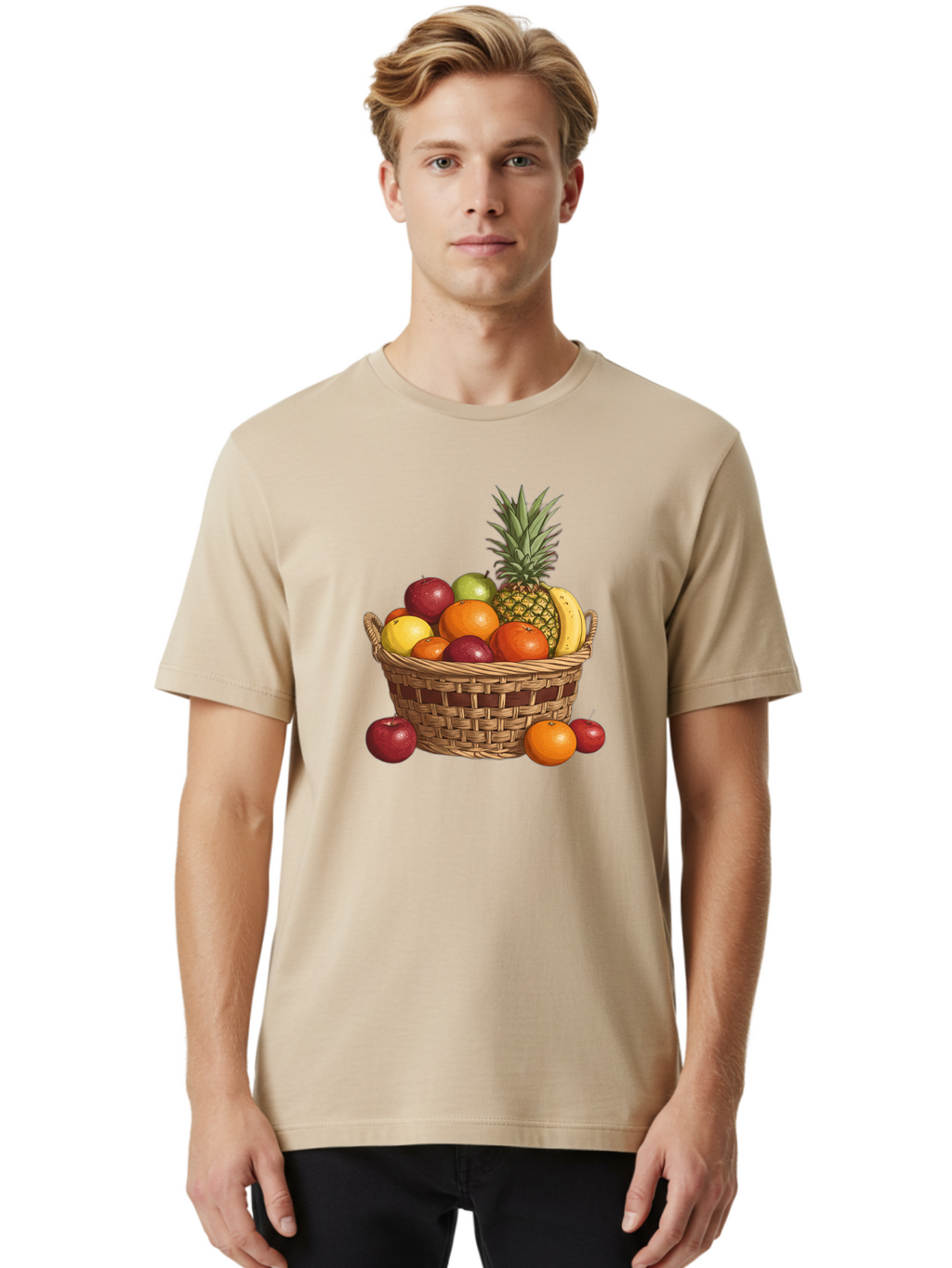 Fruit-Basket-6 Men'S Graphic Tee, 100% Cotton, Comfortable Casual Summer Wear, Machine Washable, Vintage Camera, Old Camera, Antique Camera, Black Camera, Classic Photography, Photography Equipment, Nostalgic Device, Film Camera, Camera Art Bai927