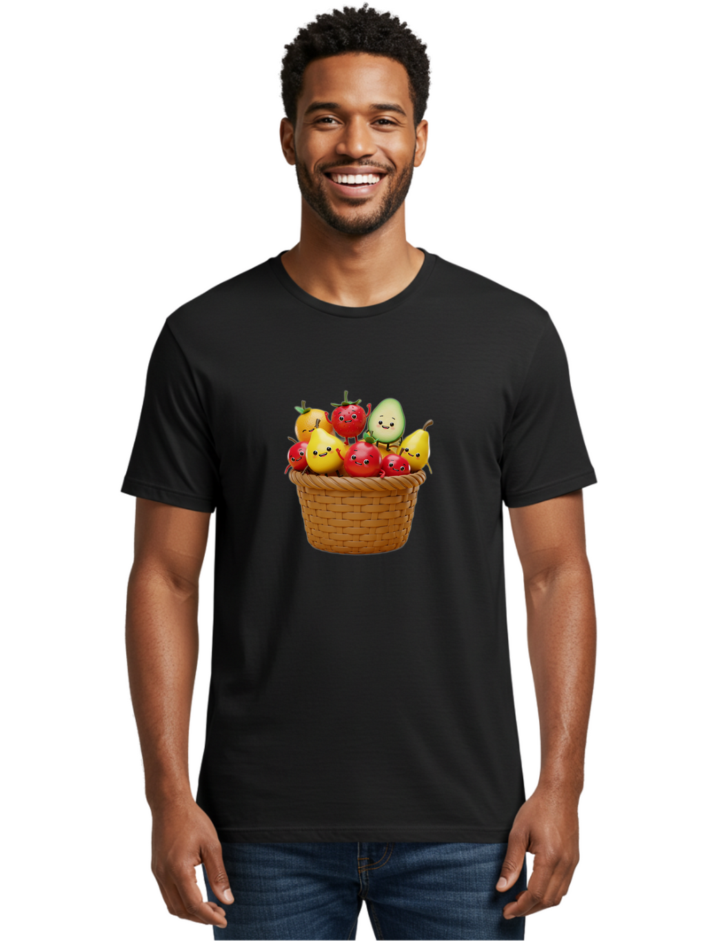 Fruit-Characters-Basket Men'S Graphic Tee, 100% Cotton, Comfortable Casual Summer Wear, Machine Washable, Vintage Camera, Old Camera, Antique Camera, Black Camera, Classic Photography, Photography Equipment, Nostalgic Device, Film Camera, Bai932