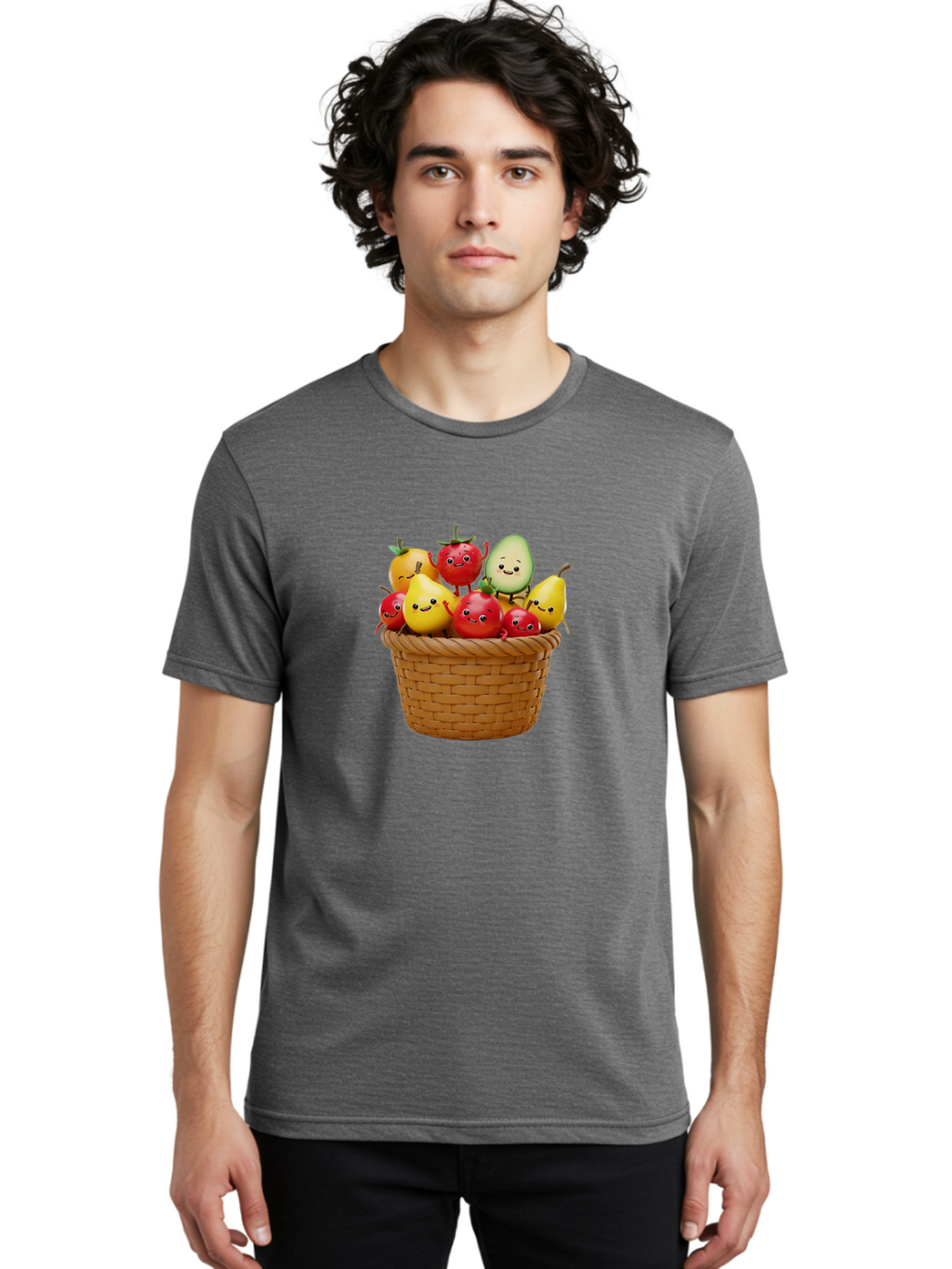 Fruit-Characters-Basket Men'S Graphic Tee, 100% Cotton, Comfortable Casual Summer Wear, Machine Washable, Vintage Camera, Old Camera, Antique Camera, Black Camera, Classic Photography, Photography Equipment, Nostalgic Device, Film Camera, Bai932