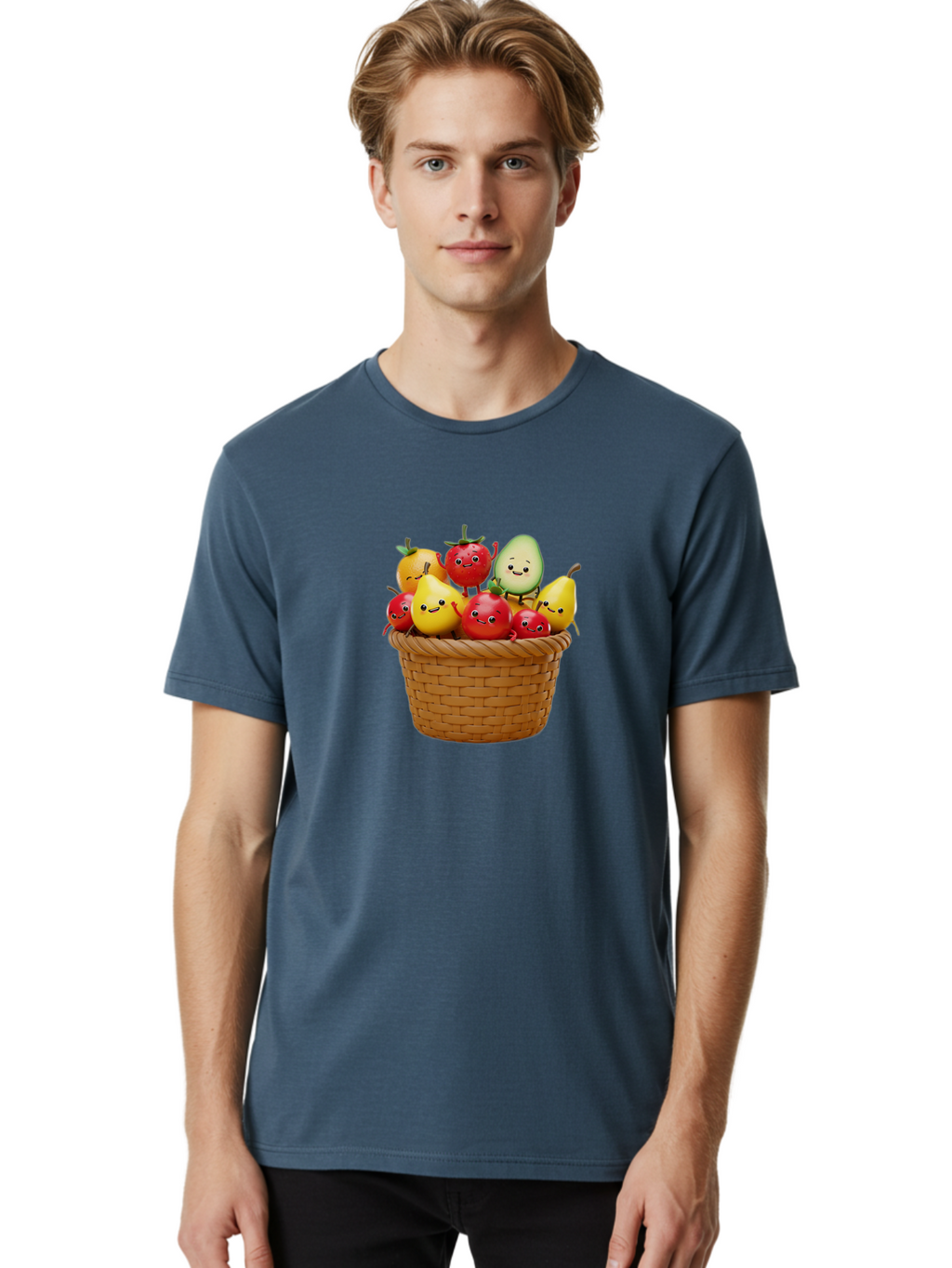 Fruit-Characters-Basket Men'S Graphic Tee, 100% Cotton, Comfortable Casual Summer Wear, Machine Washable, Vintage Camera, Old Camera, Antique Camera, Black Camera, Classic Photography, Photography Equipment, Nostalgic Device, Film Camera, Bai932