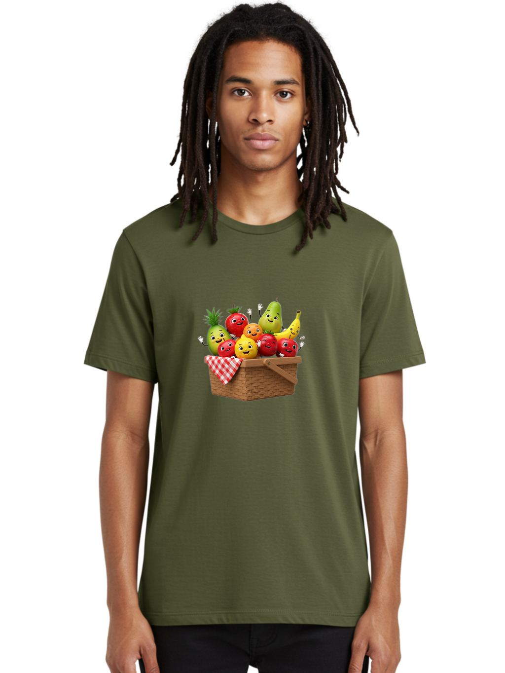 Fruit-Characters-In-Basket Men'S Graphic Tee, 100% Cotton, Comfortable Casual Summer Wear, Machine Washable, Vintage Camera, Old Camera, Antique Camera, Black Camera, Classic Photography, Photography Equipment, Nostalgic Device, Film Camera, Bai933