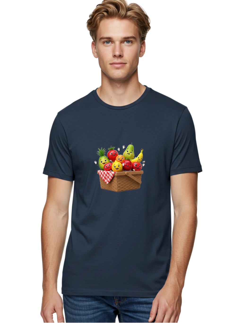 Fruit-Characters-In-Basket Men'S Graphic Tee, 100% Cotton, Comfortable Casual Summer Wear, Machine Washable, Vintage Camera, Old Camera, Antique Camera, Black Camera, Classic Photography, Photography Equipment, Nostalgic Device, Film Camera, Bai933