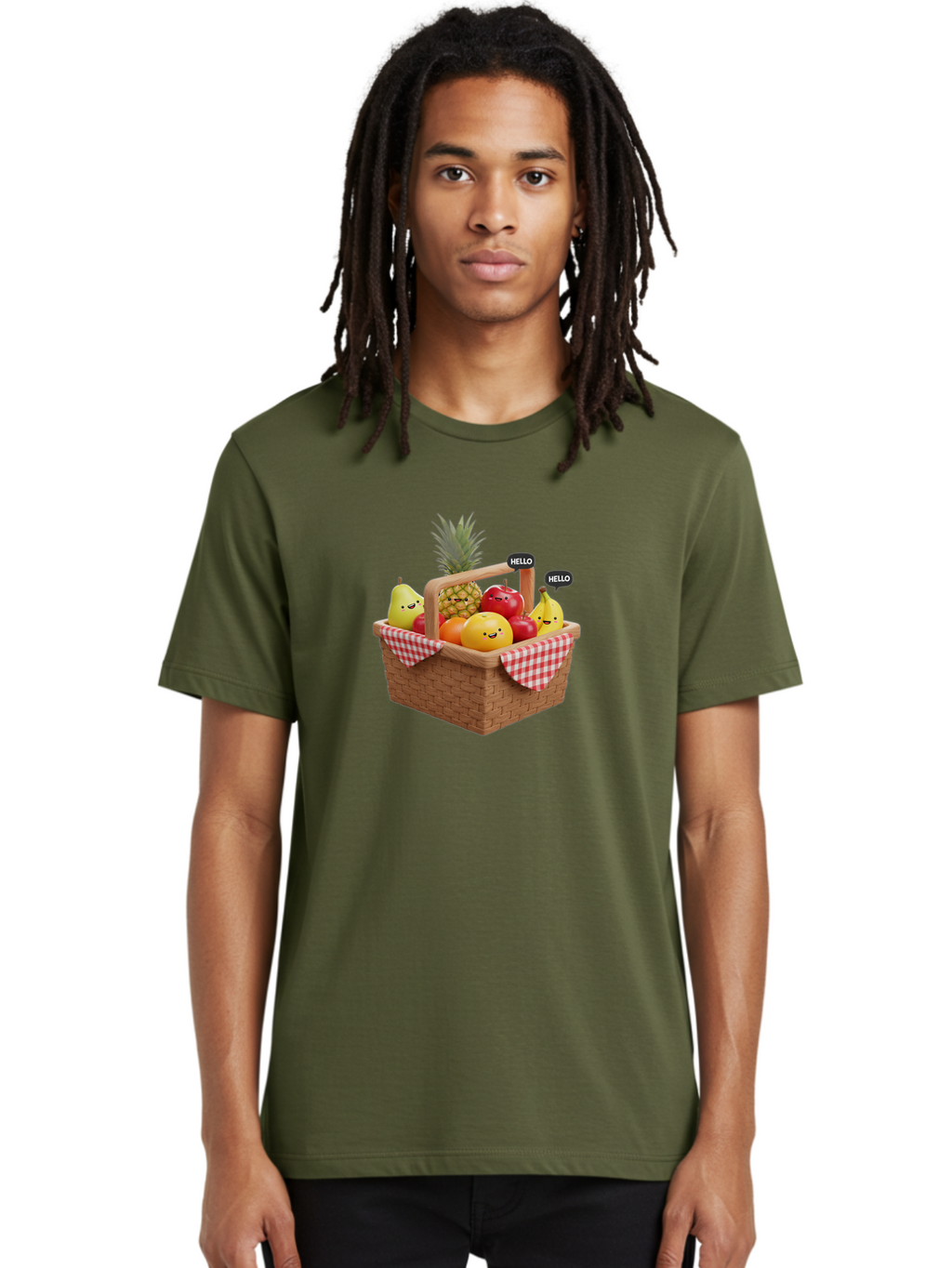 Fruit-Picnic-Basket Men'S Graphic Tee, 100% Cotton, Comfortable Casual Summer Wear, Machine Washable, Vintage Camera, Old Camera, Antique Camera, Black Camera, Classic Photography, Photography Equipment, Nostalgic Device, Film Camera, Bai934