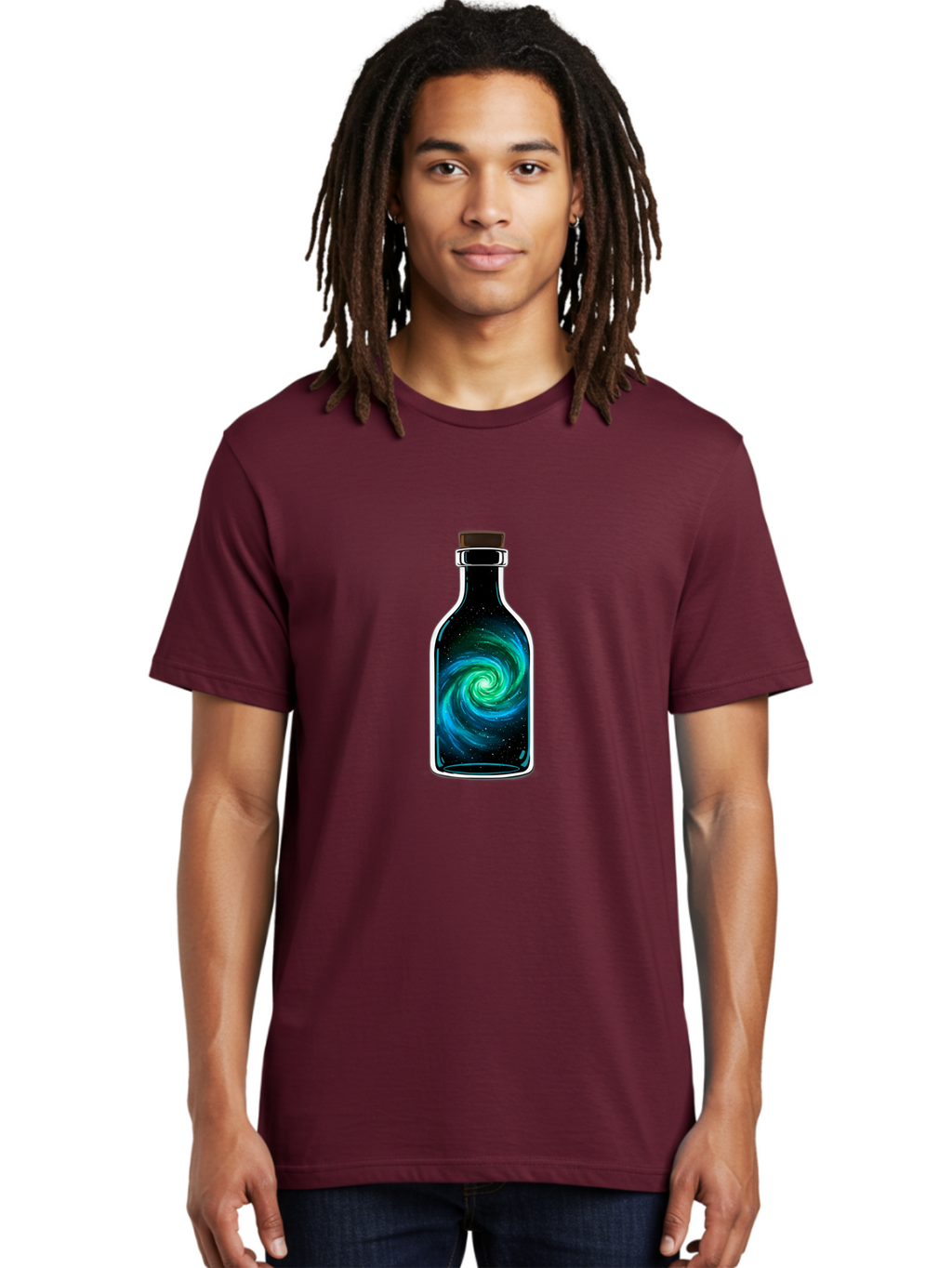 Galaxy-Bottle-12 Men'S Graphic Tee, 100% Cotton, Comfortable Casual Summer Wear, Machine Washable, Vintage Camera, Old Camera, Antique Camera, Black Camera, Classic Photography, Photography Equipment, Nostalgic Device, Film Camera, Camera Art Bai942