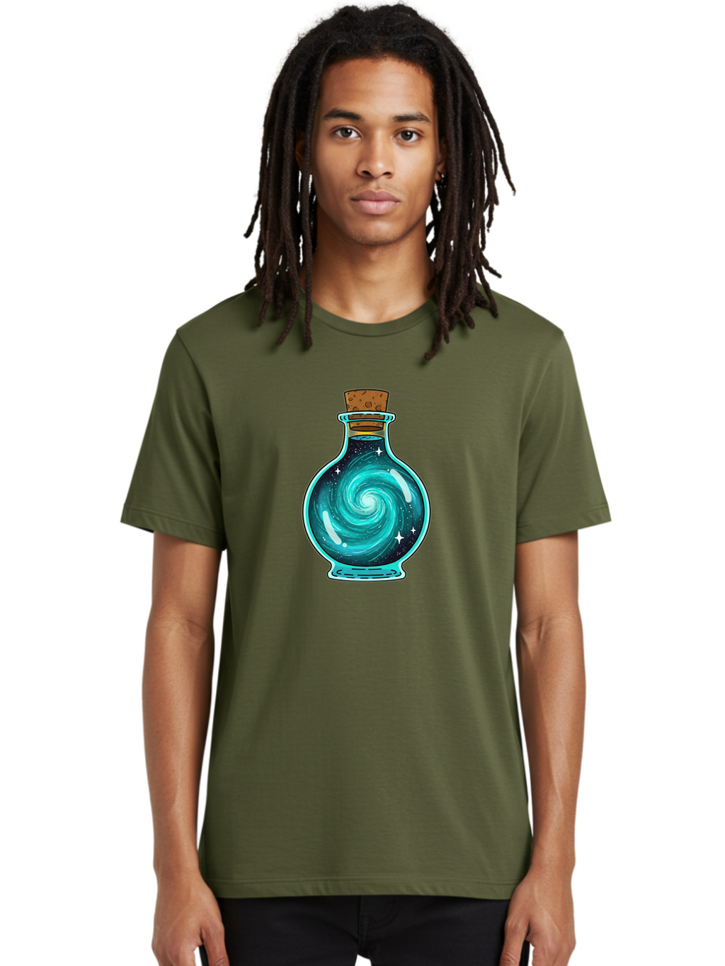 Galaxy-Bottle-13 Men'S Graphic Tee, 100% Cotton, Comfortable Casual Summer Wear, Machine Washable, Vintage Camera, Old Camera, Antique Camera, Black Camera, Classic Photography, Photography Equipment, Nostalgic Device, Film Camera, Camera Art Bai943