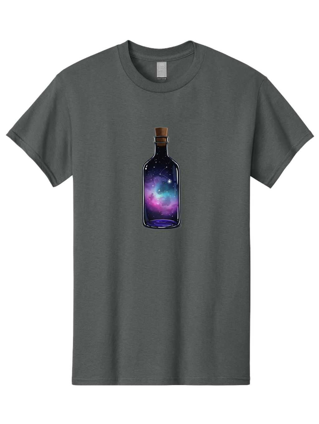 Galaxy-Bottle-3 Men'S Graphic Tee, 100% Cotton, Comfortable Casual Summer Wear, Machine Washable, Vintage Camera, Old Camera, Antique Camera, Black Camera, Classic Photography, Photography Equipment, Nostalgic Device, Film Camera, Camera Art Bai953