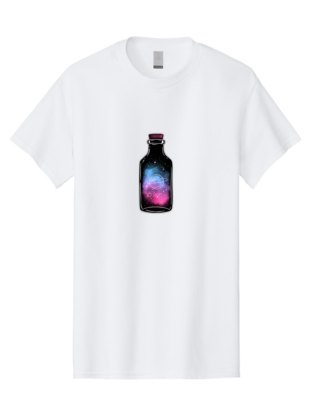Galaxy-Bottle-4 Men'S Graphic Tee, 100% Cotton, Comfortable Casual Summer Wear, Machine Washable, Vintage Camera, Old Camera, Antique Camera, Black Camera, Classic Photography, Photography Equipment, Nostalgic Device, Film Camera, Camera Art Bai954