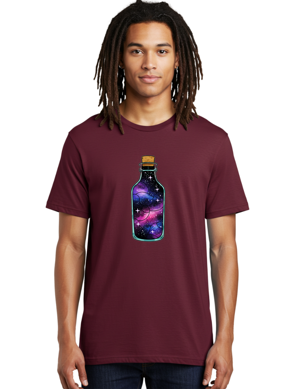 Galaxy-Bottle-9 Men'S Graphic Tee, 100% Cotton, Comfortable Casual Summer Wear, Machine Washable, Vintage Camera, Old Camera, Antique Camera, Black Camera, Classic Photography, Photography Equipment, Nostalgic Device, Film Camera, Camera Art Bai959