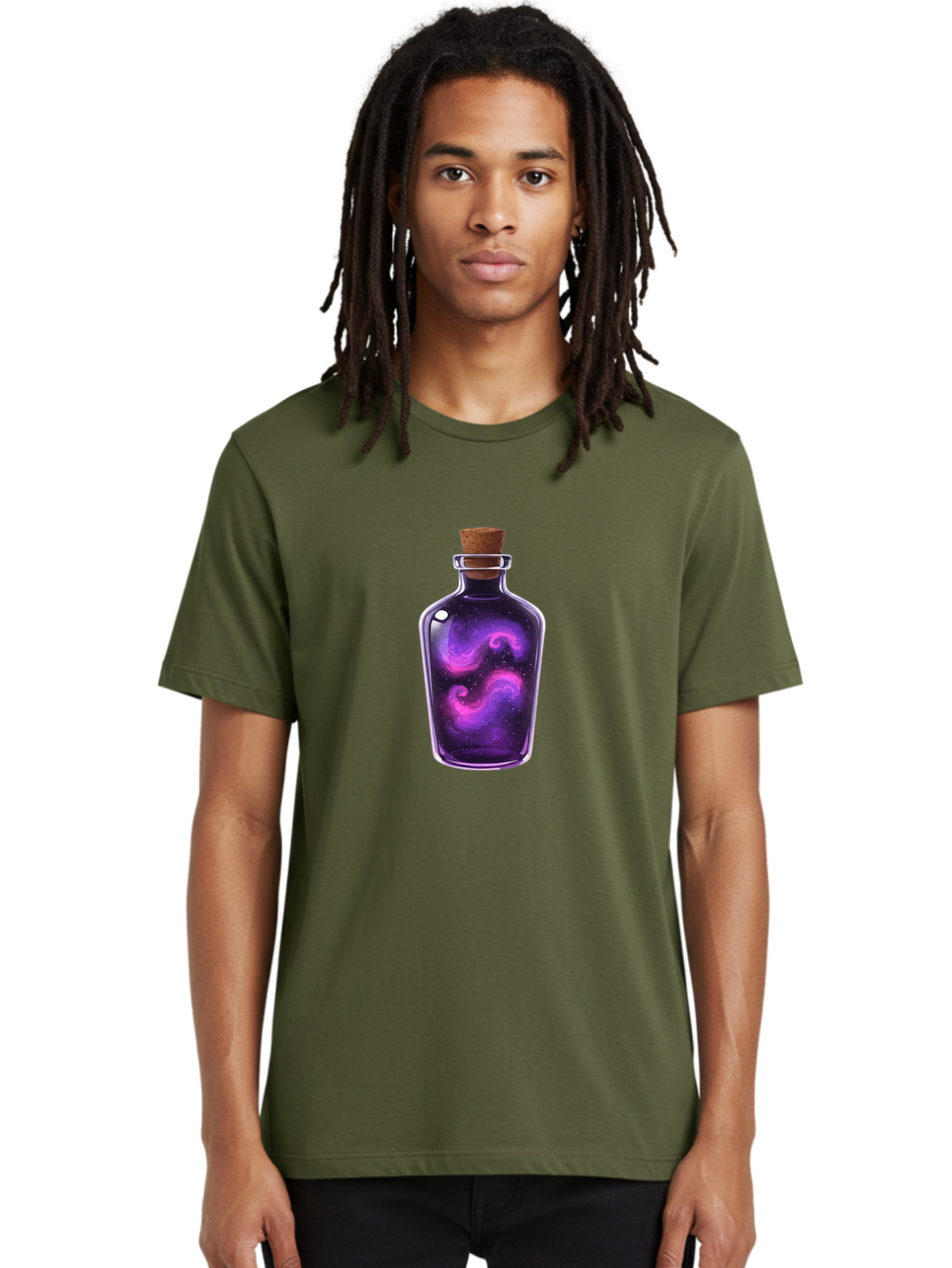 Galaxy-Bottle Men'S Graphic Tee, 100% Cotton, Comfortable Casual Summer Wear, Machine Washable, Vintage Camera, Old Camera, Antique Camera, Black Camera, Classic Photography, Photography Equipment, Nostalgic Device, Film Camera, Camera Art Bai960