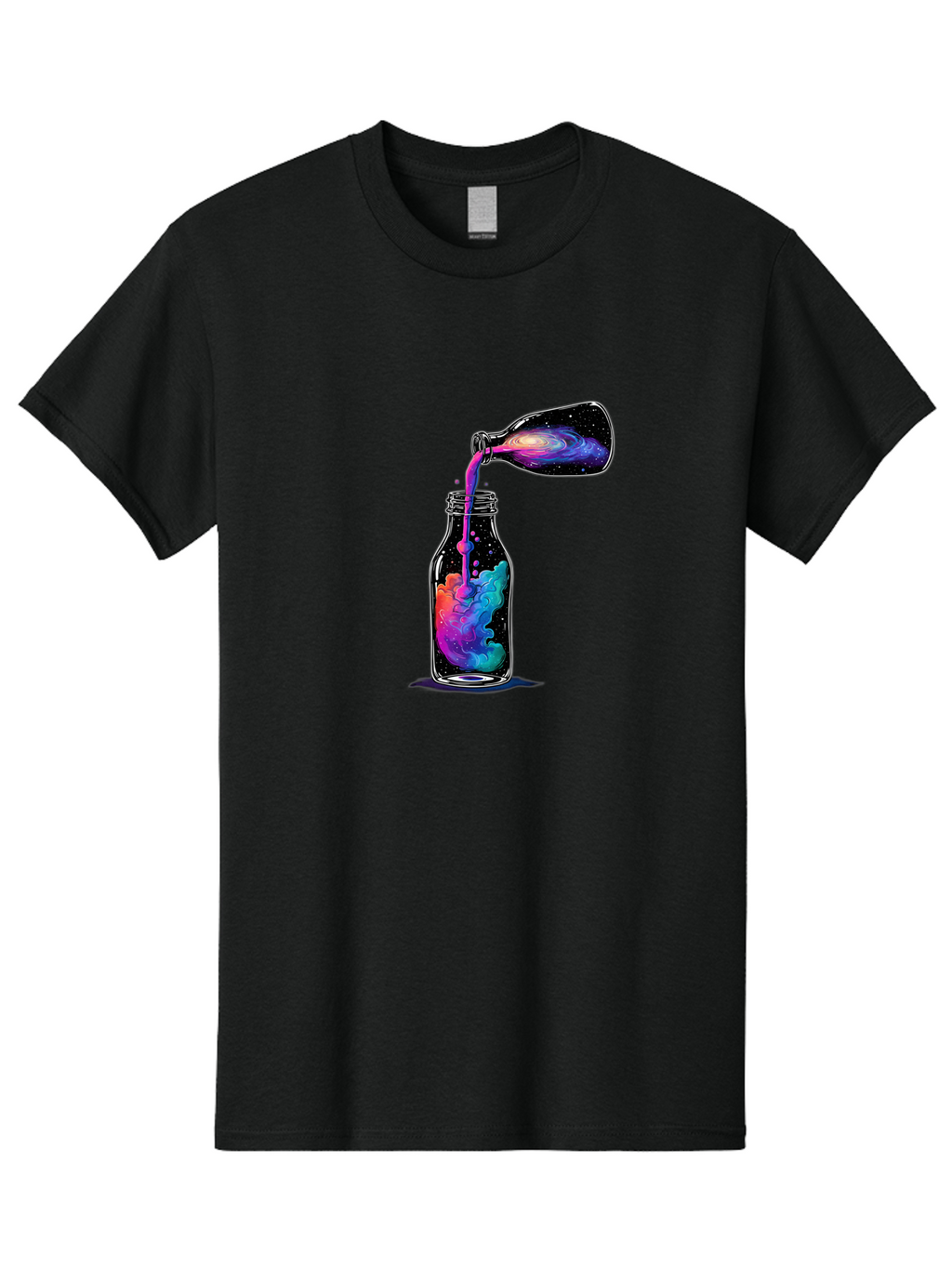 Galaxy-In-A-Bottle-14 Men'S Graphic Tee, 100% Cotton, Comfortable Casual Summer Wear, Machine Washable, Vintage Camera, Old Camera, Antique Camera, Black Camera, Classic Photography, Photography Equipment, Nostalgic Device, Film Camera, Bai968