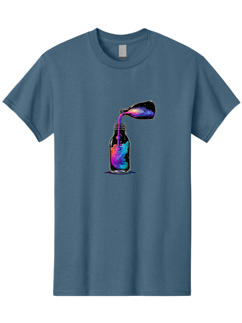Galaxy-In-A-Bottle-14 Men'S Graphic Tee, 100% Cotton, Comfortable Casual Summer Wear, Machine Washable, Vintage Camera, Old Camera, Antique Camera, Black Camera, Classic Photography, Photography Equipment, Nostalgic Device, Film Camera, Bai968