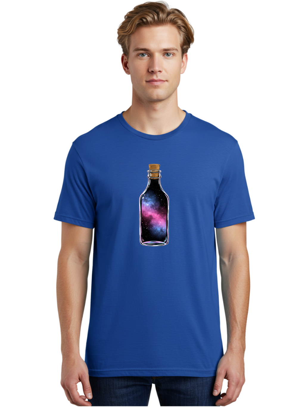 Galaxy-In-A-Bottle-16 Men'S Graphic Tee, 100% Cotton, Comfortable Casual Summer Wear, Machine Washable, Vintage Camera, Old Camera, Antique Camera, Black Camera, Classic Photography, Photography Equipment, Nostalgic Device, Film Camera, Bai970