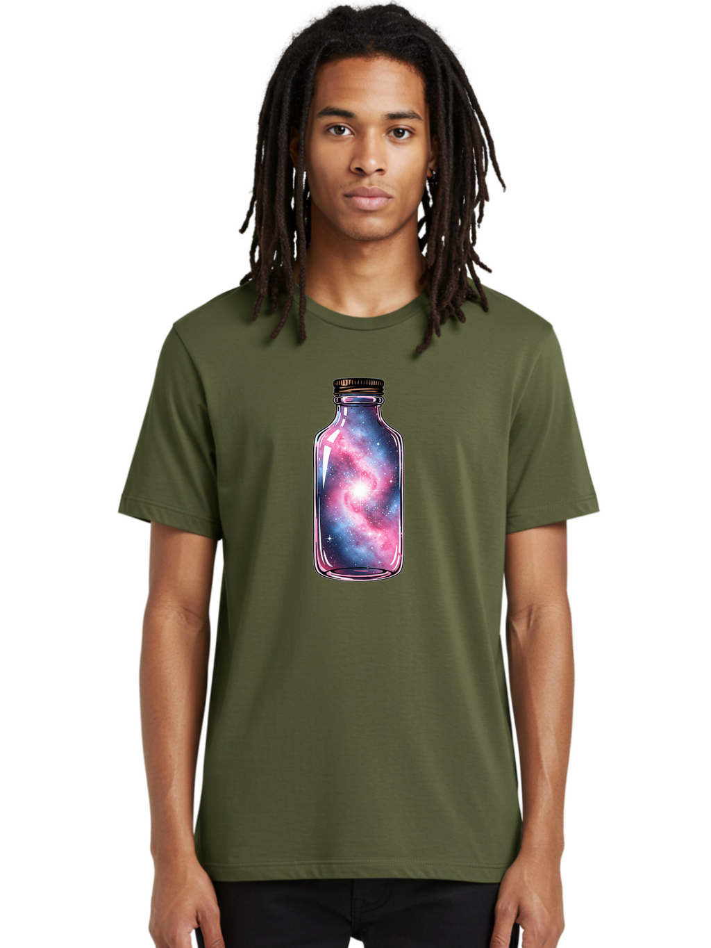 Galaxy-In-A-Bottle-17 Men'S Graphic Tee, 100% Cotton, Comfortable Casual Summer Wear, Machine Washable, Vintage Camera, Old Camera, Antique Camera, Black Camera, Classic Photography, Photography Equipment, Nostalgic Device, Film Camera, Bai971