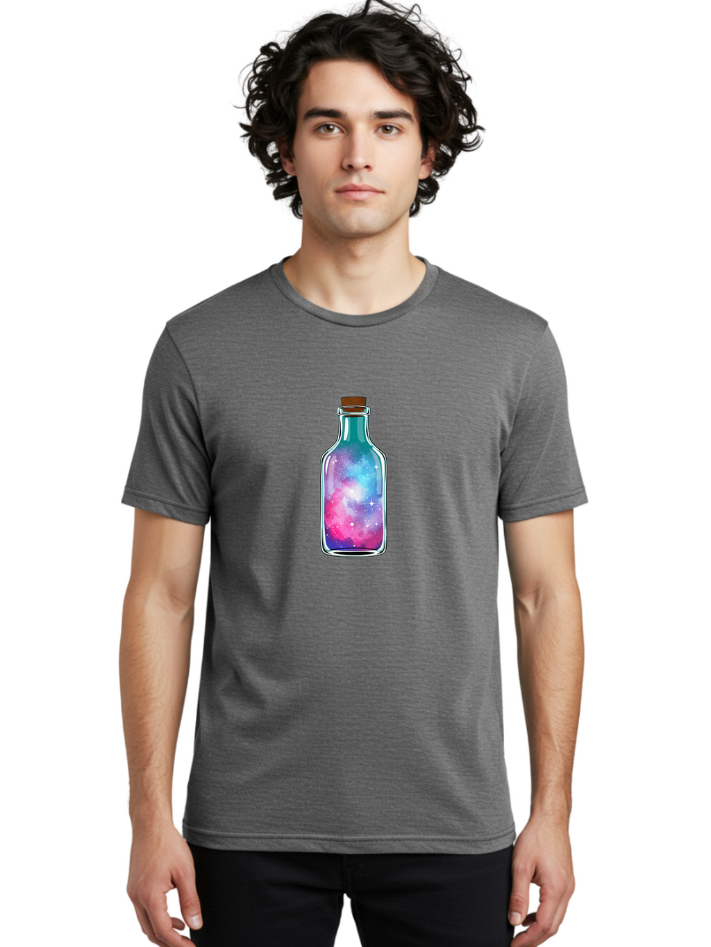 Galaxy-In-A-Bottle-19 Men'S Graphic Tee, 100% Cotton, Comfortable Casual Summer Wear, Machine Washable, Vintage Camera, Old Camera, Antique Camera, Black Camera, Classic Photography, Photography Equipment, Nostalgic Device, Film Camera, Bai973