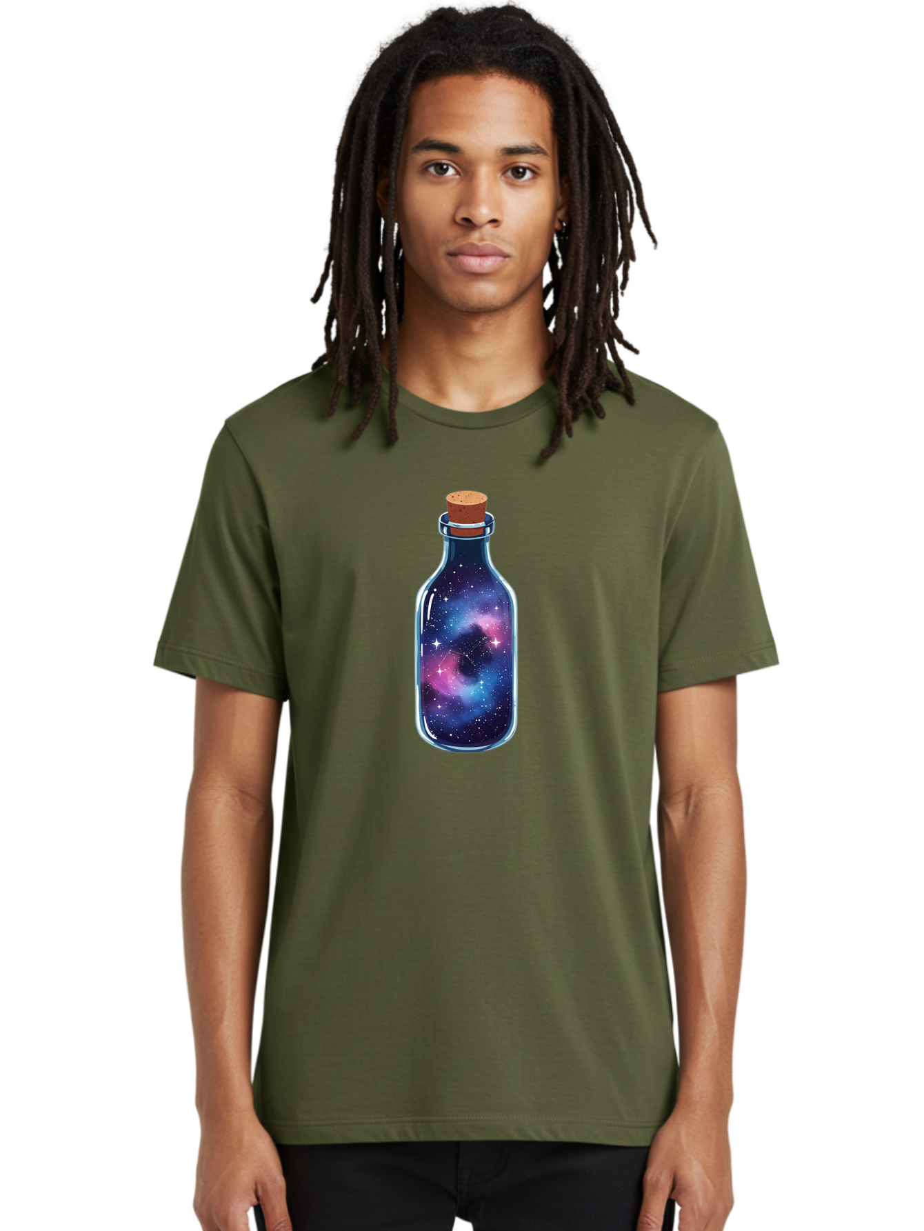 Galaxy-In-A-Bottle-30 Men'S Graphic Tee, 100% Cotton, Comfortable Casual Summer Wear, Machine Washable, Vintage Camera, Old Camera, Antique Camera, Black Camera, Classic Photography, Photography Equipment, Nostalgic Device, Film Camera, Bai986
