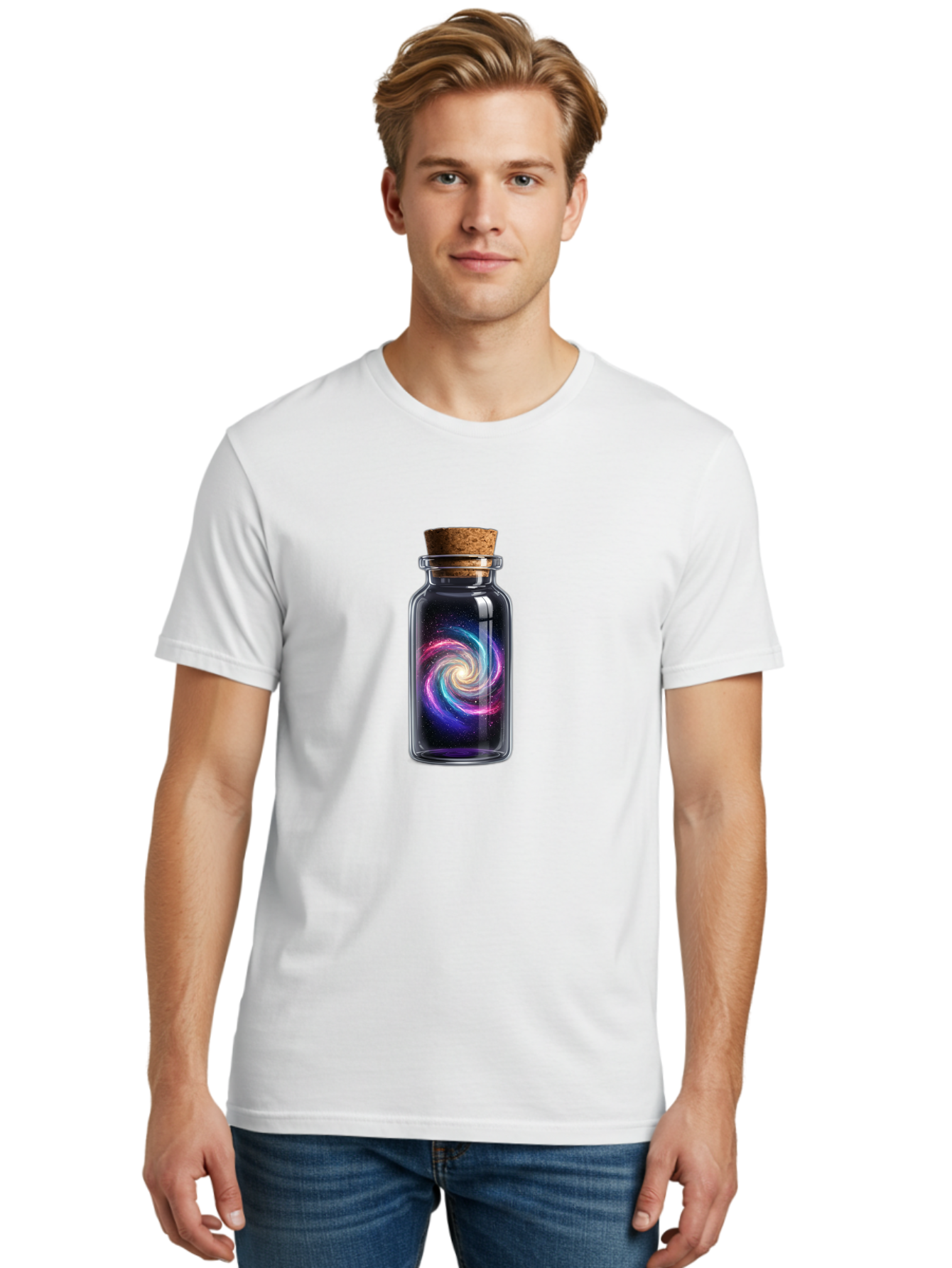 Galaxy-In-A-Bottle-41 Men'S Graphic Tee, 100% Cotton, Comfortable Casual Summer Wear, Machine Washable, Vintage Camera, Old Camera, Antique Camera, Black Camera, Classic Photography, Photography Equipment, Nostalgic Device, Film Camera, Bai998