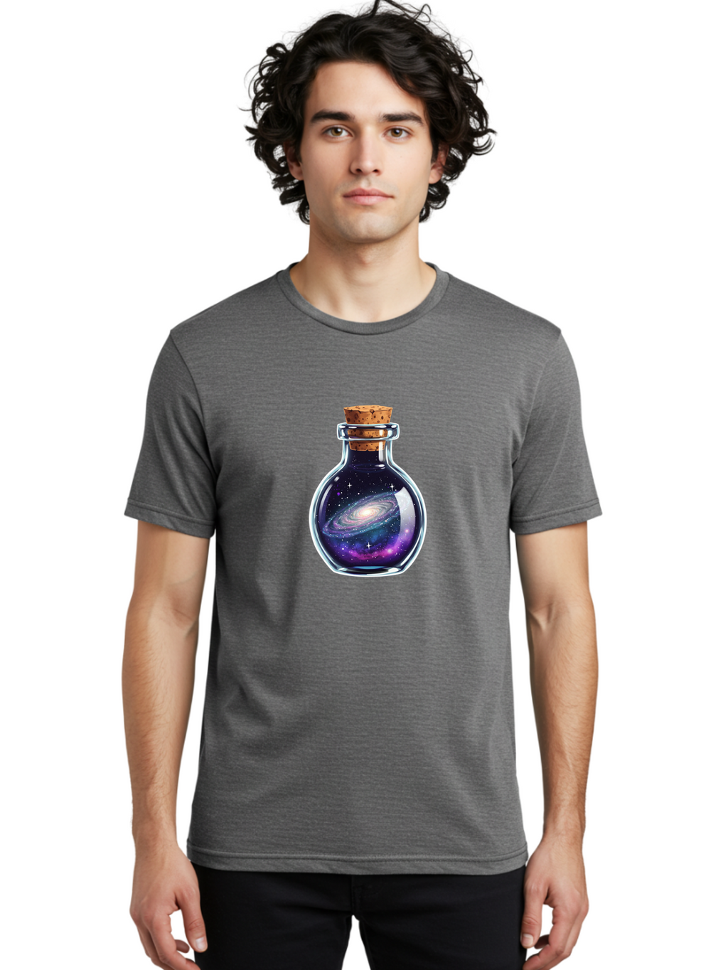 Galaxy-In-A-Bottle-42 Men'S Graphic Tee, 100% Cotton, Comfortable Casual Summer Wear, Machine Washable, Vintage Camera, Old Camera, Antique Camera, Black Camera, Classic Photography, Photography Equipment, Nostalgic Device, Film Camera, Bai999