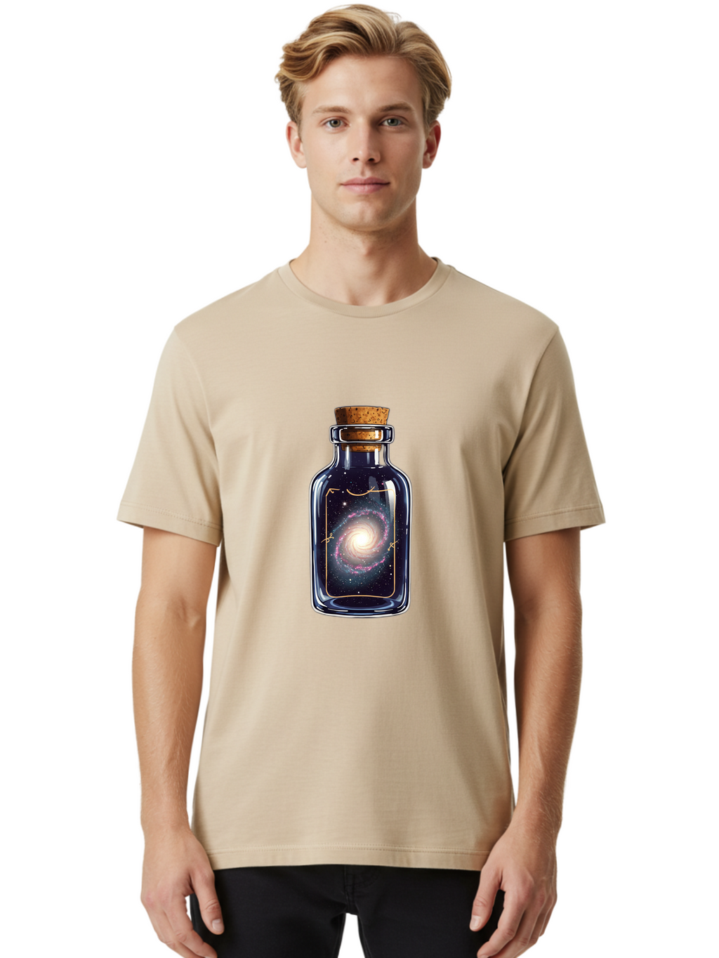 Galaxy-In-A-Bottle-44 Men'S Graphic Tee, 100% Cotton, Comfortable Casual Summer Wear, Machine Washable, Vintage Camera, Old Camera, Antique Camera, Black Camera, Classic Photography, Photography Equipment, Nostalgic Device, Film Camera, Baj001