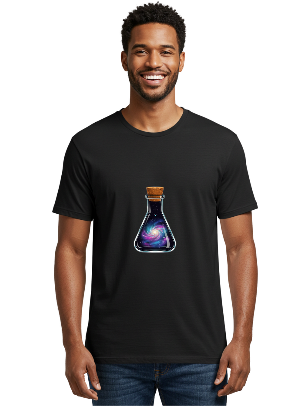 Galaxy-In-A-Bottle-45 Men'S Graphic Tee, 100% Cotton, Comfortable Casual Summer Wear, Machine Washable, Vintage Camera, Old Camera, Antique Camera, Black Camera, Classic Photography, Photography Equipment, Nostalgic Device, Film Camera, Baj002