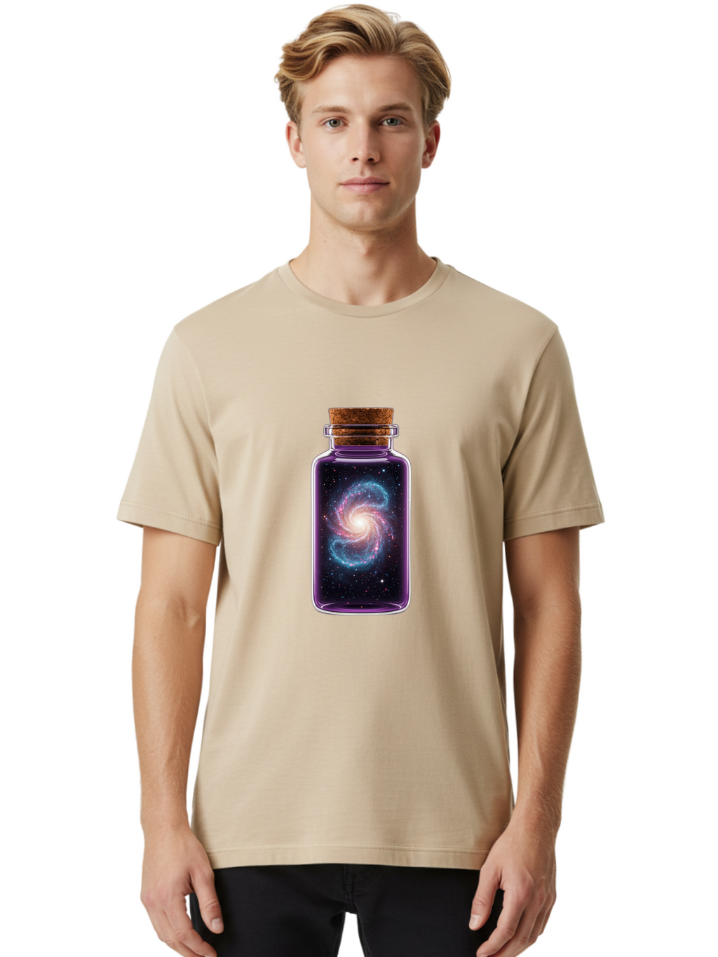 Galaxy-In-A-Bottle-46 Men'S Graphic Tee, 100% Cotton, Comfortable Casual Summer Wear, Machine Washable, Vintage Camera, Old Camera, Antique Camera, Black Camera, Classic Photography, Photography Equipment, Nostalgic Device, Film Camera, Baj003