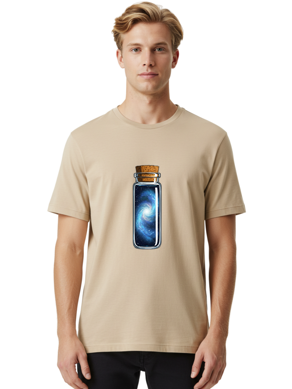 Galaxy-In-A-Bottle-48 Men'S Graphic Tee, 100% Cotton, Comfortable Casual Summer Wear, Machine Washable, Vintage Camera, Old Camera, Antique Camera, Black Camera, Classic Photography, Photography Equipment, Nostalgic Device, Film Camera, Baj005