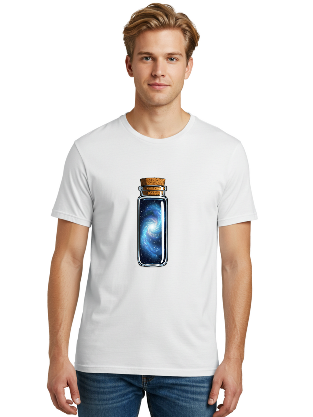 Galaxy-In-A-Bottle-48 Men'S Graphic Tee, 100% Cotton, Comfortable Casual Summer Wear, Machine Washable, Vintage Camera, Old Camera, Antique Camera, Black Camera, Classic Photography, Photography Equipment, Nostalgic Device, Film Camera, Baj005