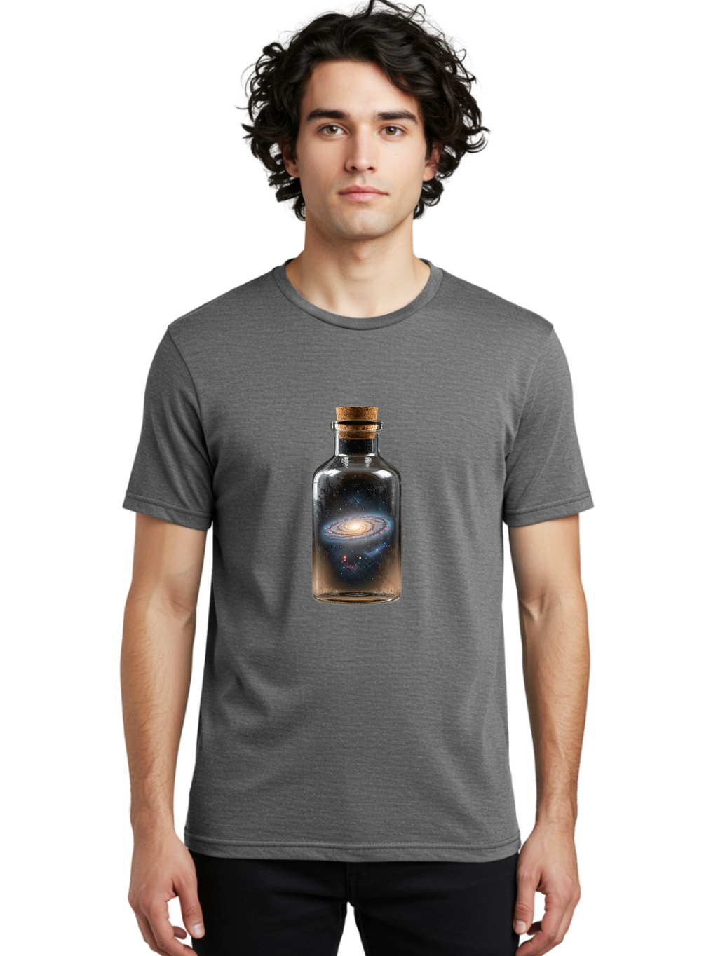 Galaxy-In-A-Bottle-50 Men'S Graphic Tee, 100% Cotton, Comfortable Casual Summer Wear, Machine Washable, Vintage Camera, Old Camera, Antique Camera, Black Camera, Classic Photography, Photography Equipment, Nostalgic Device, Film Camera, Baj008