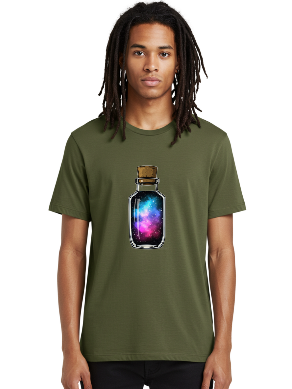 Galaxy-In-A-Bottle-9 Men'S Graphic Tee, 100% Cotton, Comfortable Casual Summer Wear, Machine Washable, Vintage Camera, Old Camera, Antique Camera, Black Camera, Classic Photography, Photography Equipment, Nostalgic Device, Film Camera, Baj012