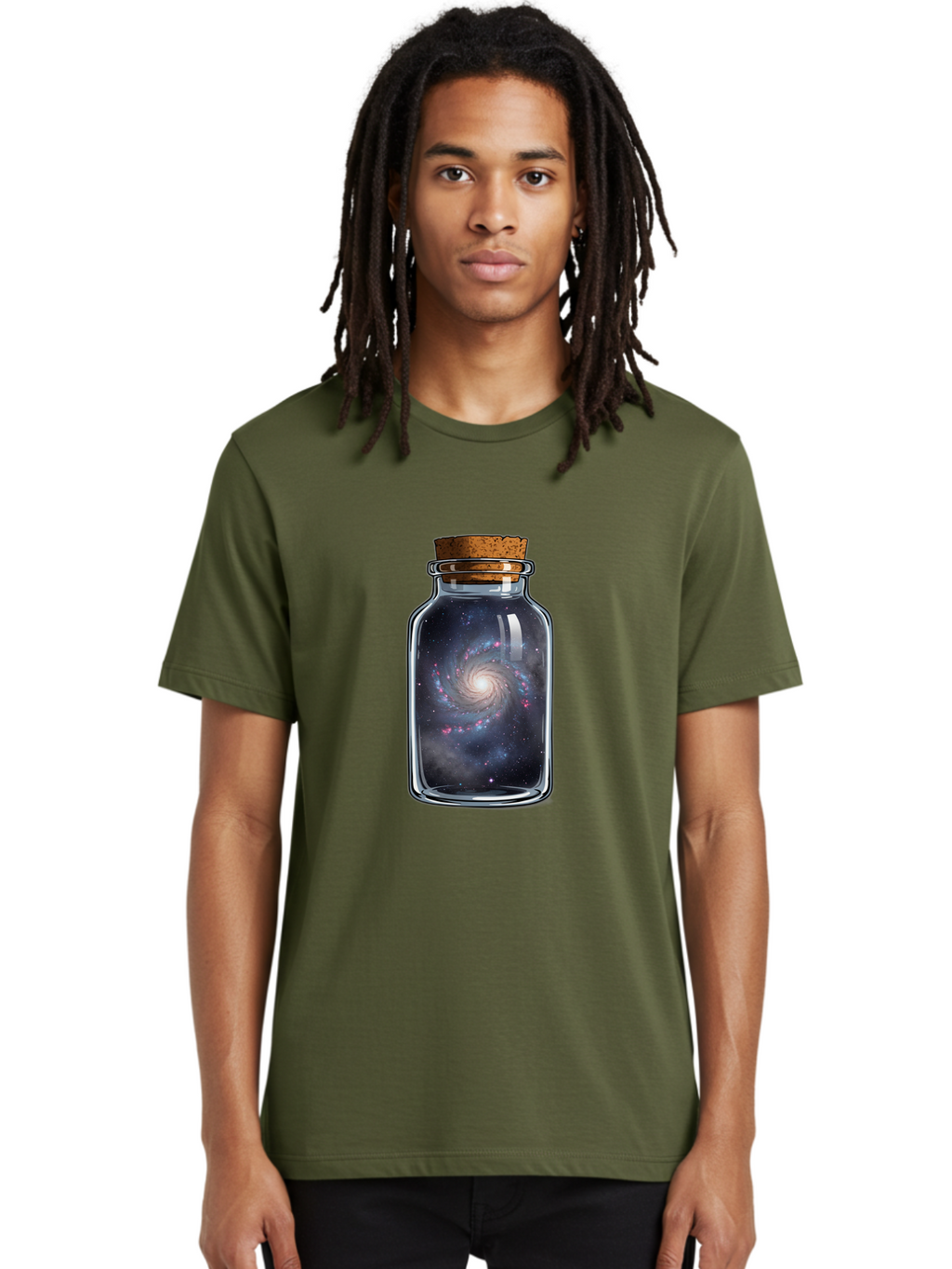 Galaxy-In-A-Jar-5 Men'S Graphic Tee, 100% Cotton, Comfortable Casual Summer Wear, Machine Washable, Vintage Camera, Old Camera, Antique Camera, Black Camera, Classic Photography, Photography Equipment, Nostalgic Device, Film Camera, Camera Art Baj018