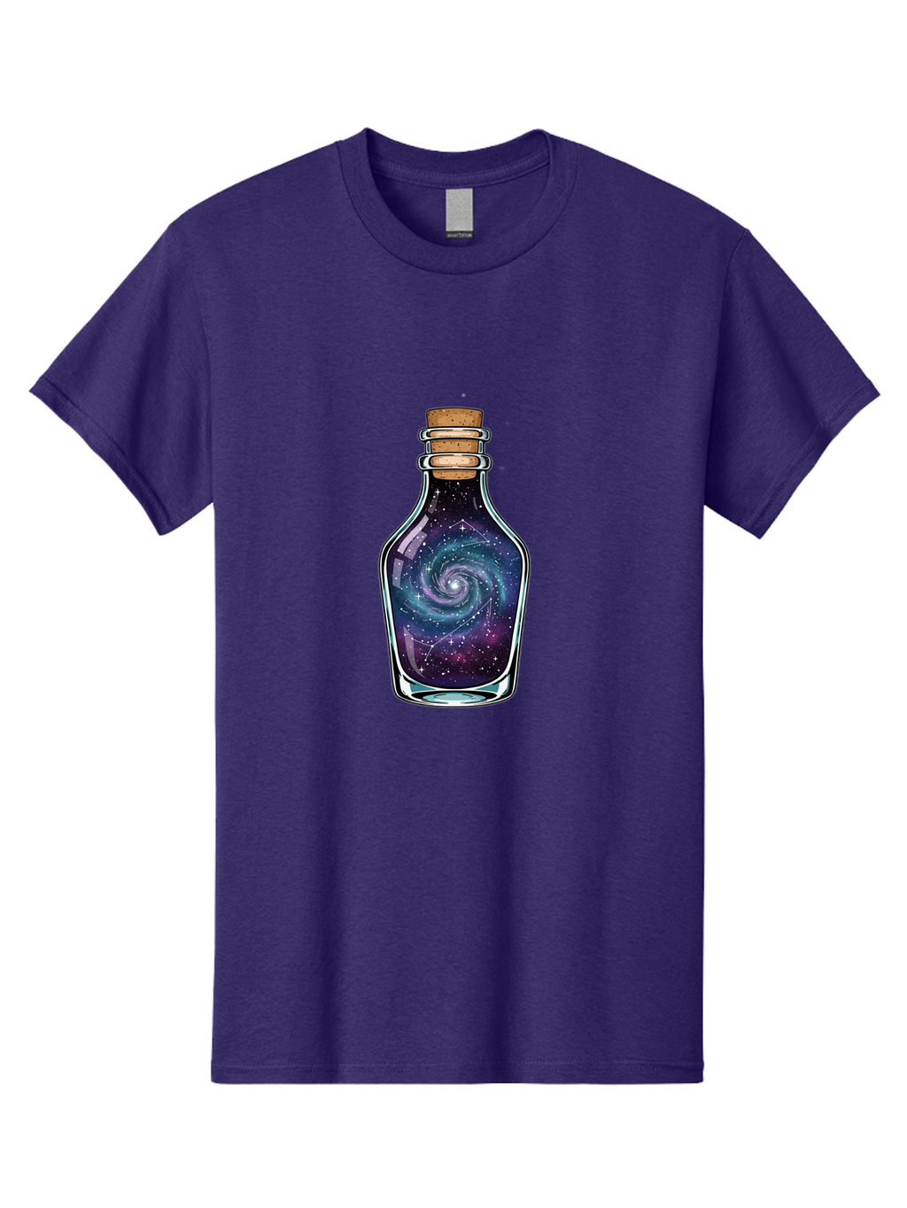 Galaxy-In-Bottle-12 Men'S Graphic Tee, 100% Cotton, Comfortable Casual Summer Wear, Machine Washable, Vintage Camera, Old Camera, Antique Camera, Black Camera, Classic Photography, Photography Equipment, Nostalgic Device, Film Camera, Baj023