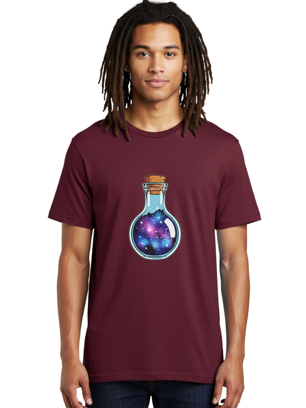 Galaxy-In-Bottle-13 Men'S Graphic Tee, 100% Cotton, Comfortable Casual Summer Wear, Machine Washable, Vintage Camera, Old Camera, Antique Camera, Black Camera, Classic Photography, Photography Equipment, Nostalgic Device, Film Camera, Baj024