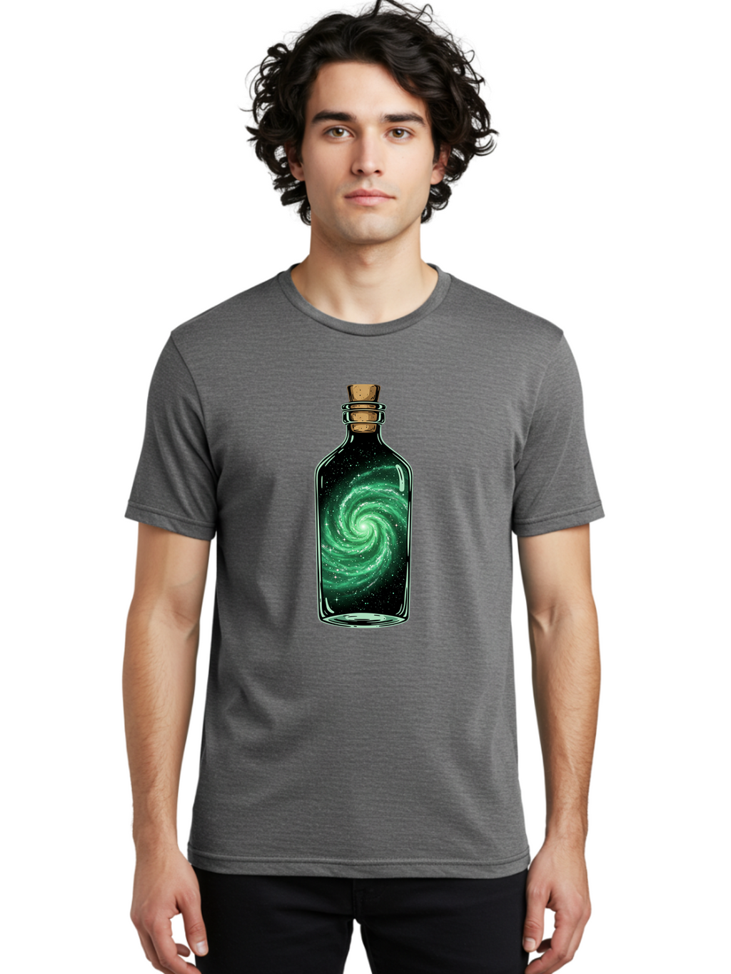 Galaxy-In-Bottle-17 Men'S Graphic Tee, 100% Cotton, Comfortable Casual Summer Wear, Machine Washable, Vintage Camera, Old Camera, Antique Camera, Black Camera, Classic Photography, Photography Equipment, Nostalgic Device, Film Camera, Baj028