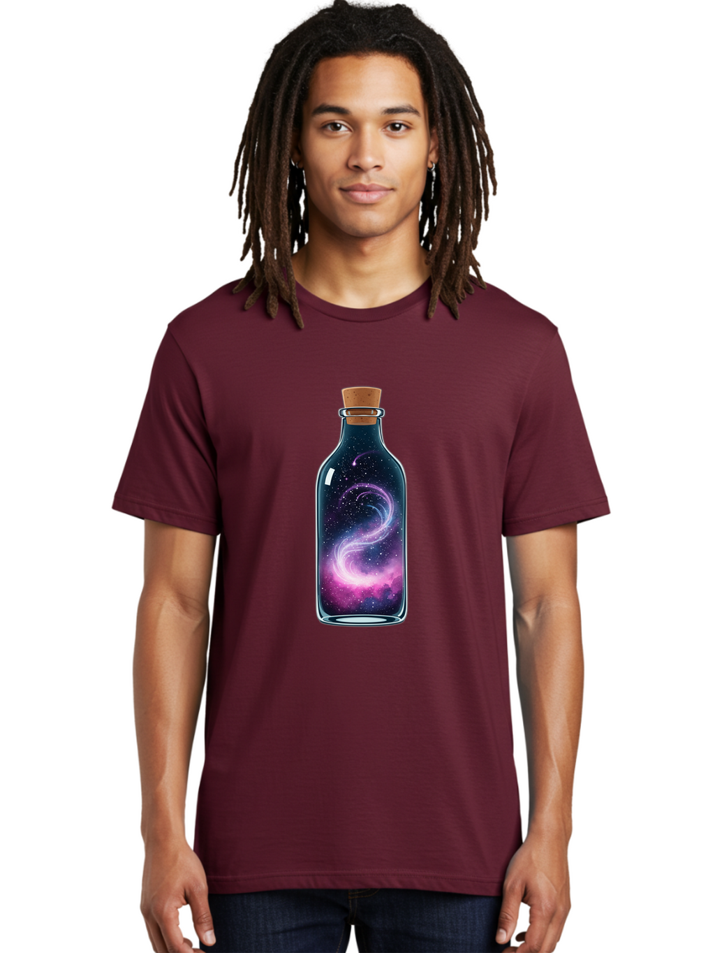 Galaxy-In-Bottle-20 Men'S Graphic Tee, 100% Cotton, Comfortable Casual Summer Wear, Machine Washable, Vintage Camera, Old Camera, Antique Camera, Black Camera, Classic Photography, Photography Equipment, Nostalgic Device, Film Camera, Baj032