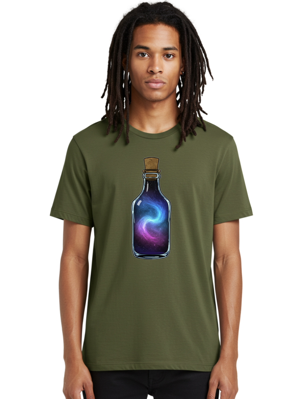 Galaxy-In-Bottle-22 Men'S Graphic Tee, 100% Cotton, Comfortable Casual Summer Wear, Machine Washable, Vintage Camera, Old Camera, Antique Camera, Black Camera, Classic Photography, Photography Equipment, Nostalgic Device, Film Camera, Baj034
