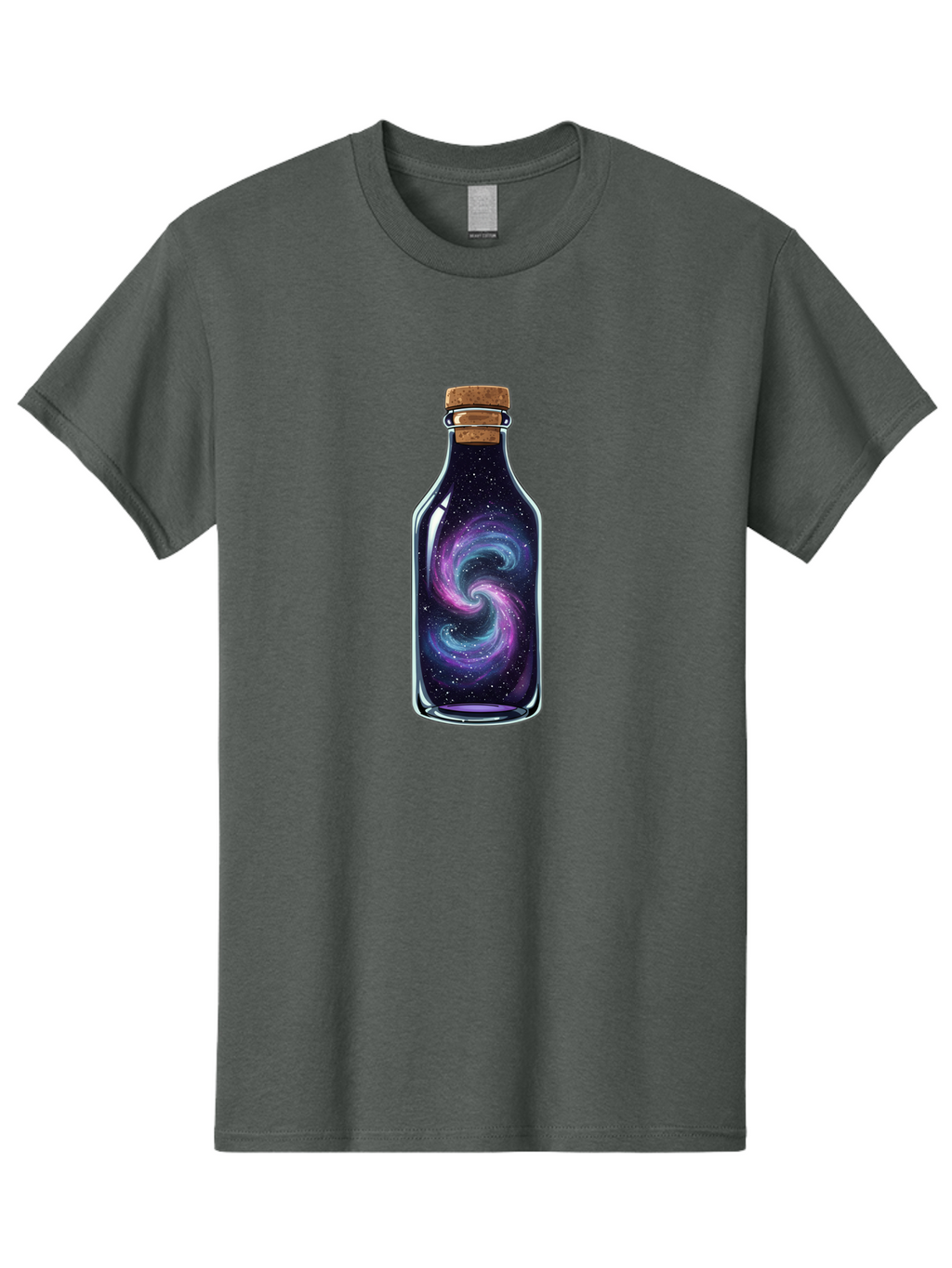 Galaxy-In-Bottle-8 Men'S Graphic Tee, 100% Cotton, Comfortable Casual Summer Wear, Machine Washable, Vintage Camera, Old Camera, Antique Camera, Black Camera, Classic Photography, Photography Equipment, Nostalgic Device, Film Camera, Baj046