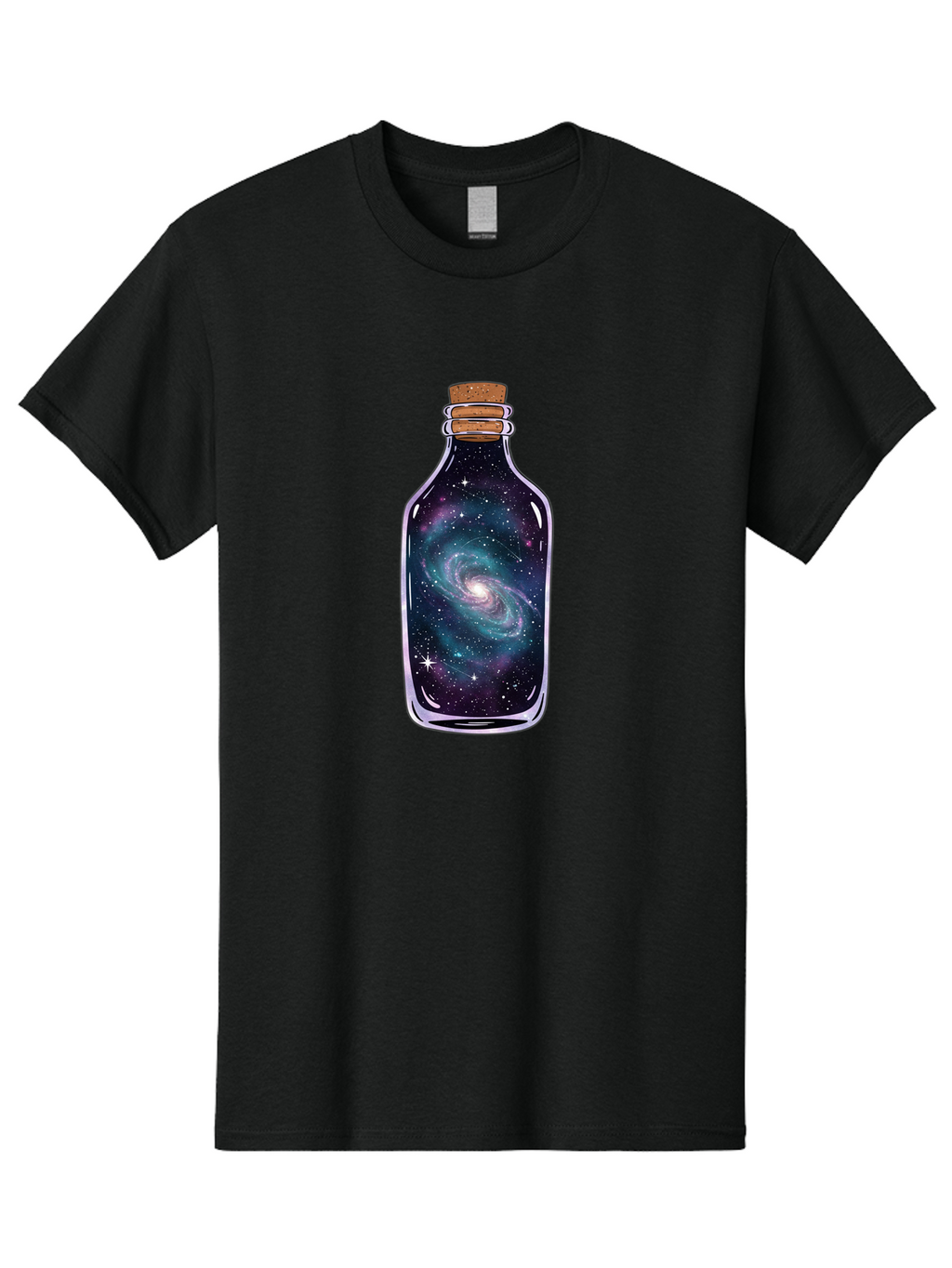 Galaxy-In-Bottle-9 Men'S Graphic Tee, 100% Cotton, Comfortable Casual Summer Wear, Machine Washable, Vintage Camera, Old Camera, Antique Camera, Black Camera, Classic Photography, Photography Equipment, Nostalgic Device, Film Camera, Baj047