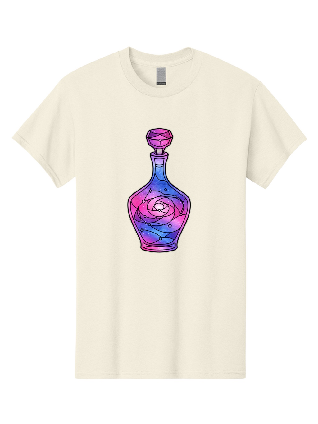 Galaxy-Perfume-Bottle-2 Men'S Graphic Tee, 100% Cotton, Comfortable Casual Summer Wear, Machine Washable, Vintage Camera, Old Camera, Antique Camera, Black Camera, Classic Photography, Photography Equipment, Nostalgic Device, Film Camera, Baj051