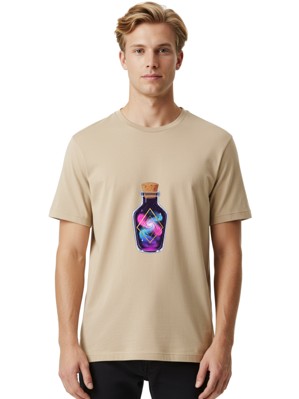 Galaxy-Potion-1 Men'S Graphic Tee, 100% Cotton, Comfortable Casual Summer Wear, Machine Washable, Vintage Camera, Old Camera, Antique Camera, Black Camera, Classic Photography, Photography Equipment, Nostalgic Device, Film Camera, Camera Art Baj055