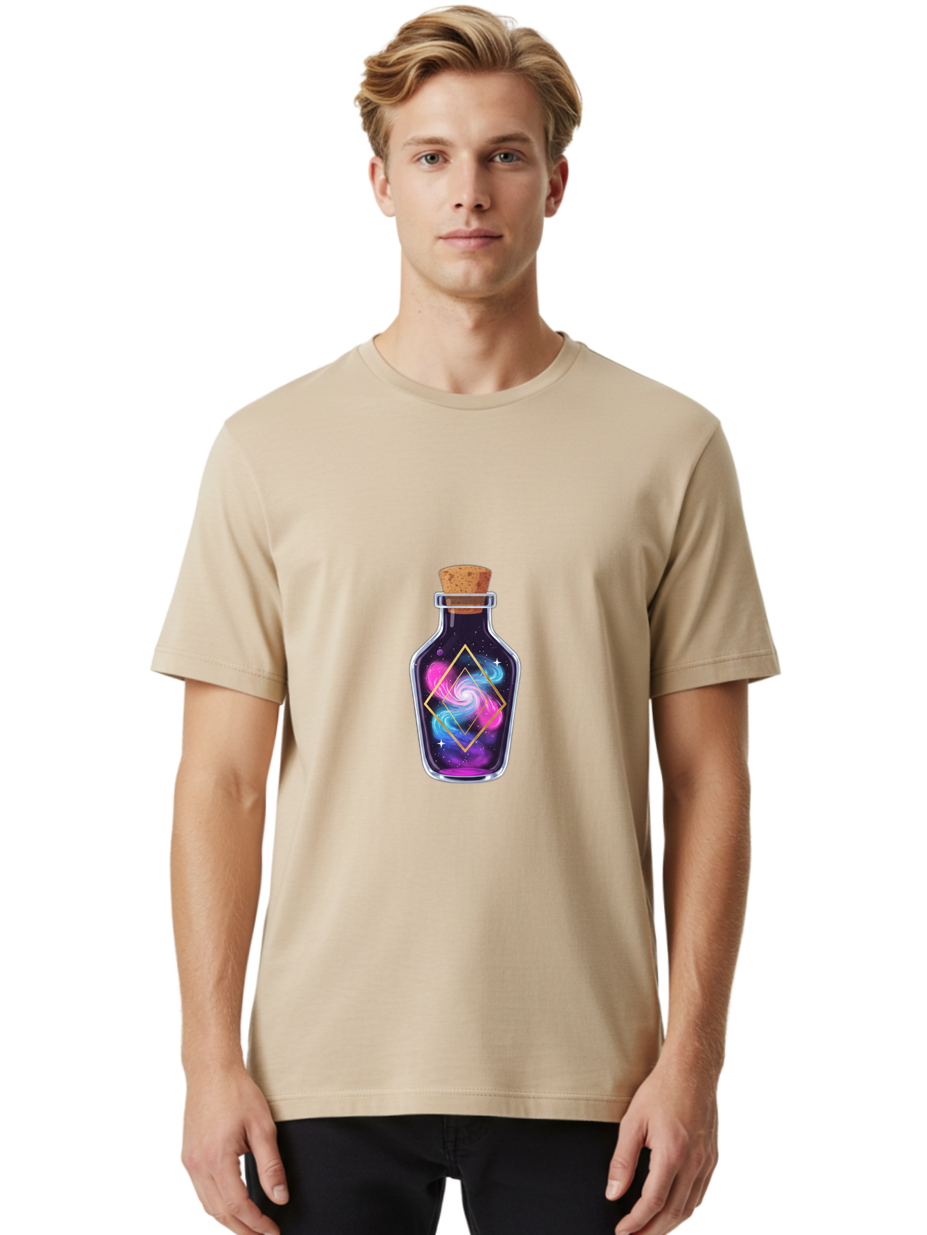 Galaxy-Potion-1 Men'S Graphic Tee, 100% Cotton, Comfortable Casual Summer Wear, Machine Washable, Vintage Camera, Old Camera, Antique Camera, Black Camera, Classic Photography, Photography Equipment, Nostalgic Device, Film Camera, Camera Art Baj055
