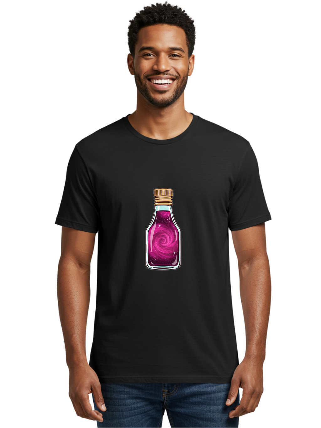 Galaxy-Potion-3 Men'S Graphic Tee, 100% Cotton, Comfortable Casual Summer Wear, Machine Washable, Vintage Camera, Old Camera, Antique Camera, Black Camera, Classic Photography, Photography Equipment, Nostalgic Device, Film Camera, Camera Art Baj057