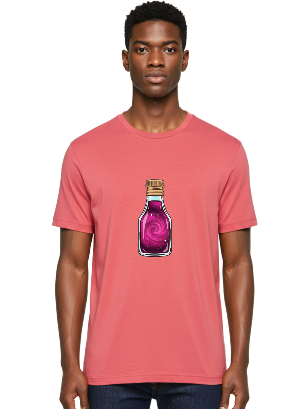 Galaxy-Potion-3 Men'S Graphic Tee, 100% Cotton, Comfortable Casual Summer Wear, Machine Washable, Vintage Camera, Old Camera, Antique Camera, Black Camera, Classic Photography, Photography Equipment, Nostalgic Device, Film Camera, Camera Art Baj057