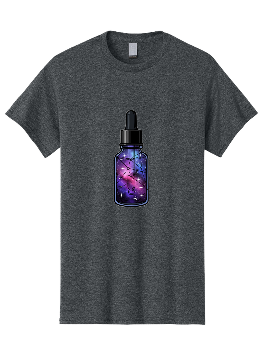 Galaxy-Serum-Bottle Men'S Graphic Tee, 100% Cotton, Comfortable Casual Summer Wear, Machine Washable, Vintage Camera, Old Camera, Antique Camera, Black Camera, Classic Photography, Photography Equipment, Nostalgic Device, Film Camera, Baj063