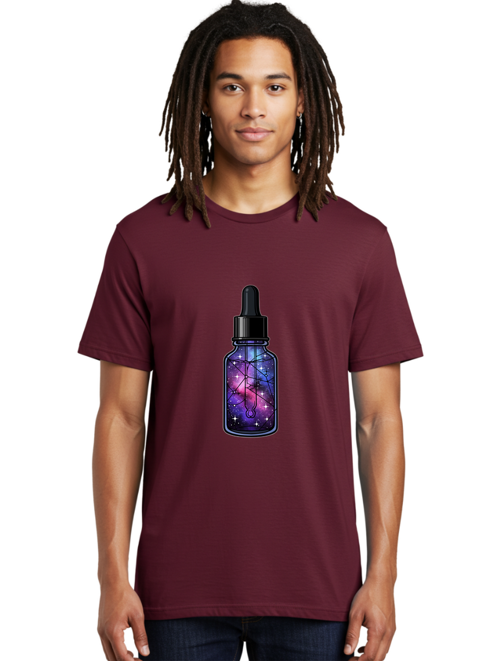 Galaxy-Serum-Bottle Men'S Graphic Tee, 100% Cotton, Comfortable Casual Summer Wear, Machine Washable, Vintage Camera, Old Camera, Antique Camera, Black Camera, Classic Photography, Photography Equipment, Nostalgic Device, Film Camera, Baj063