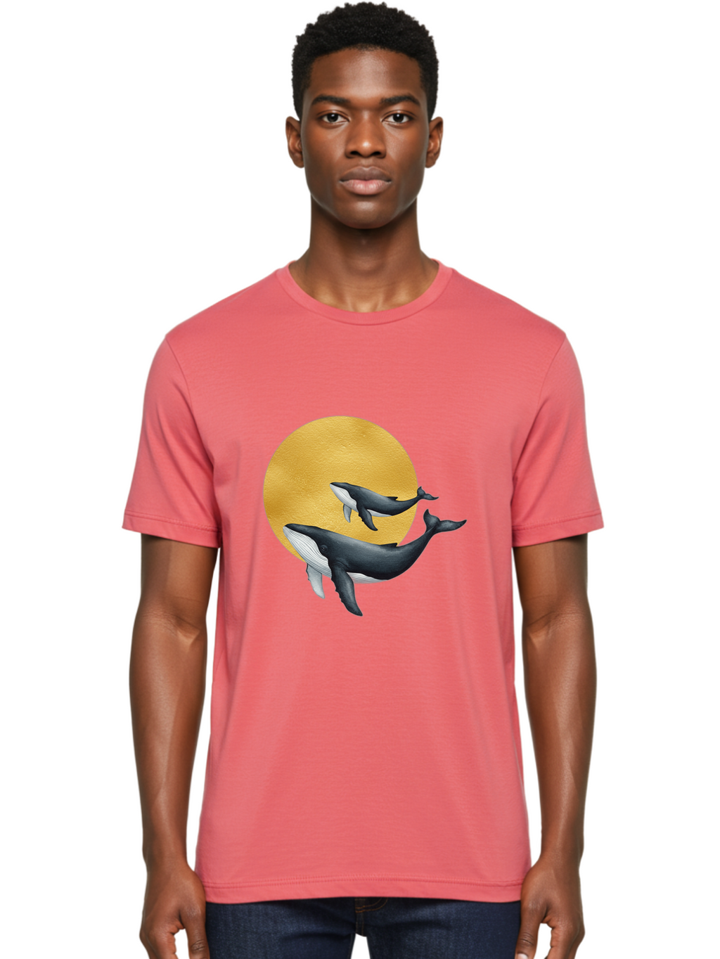 Gold-Moon-Whales Men'S Graphic Tee, 100% Cotton, Comfortable Casual Summer Wear, Machine Washable, Vintage Camera, Old Camera, Antique Camera, Black Camera, Classic Photography, Photography Equipment, Nostalgic Device, Film Camera, Camera Art Baj069