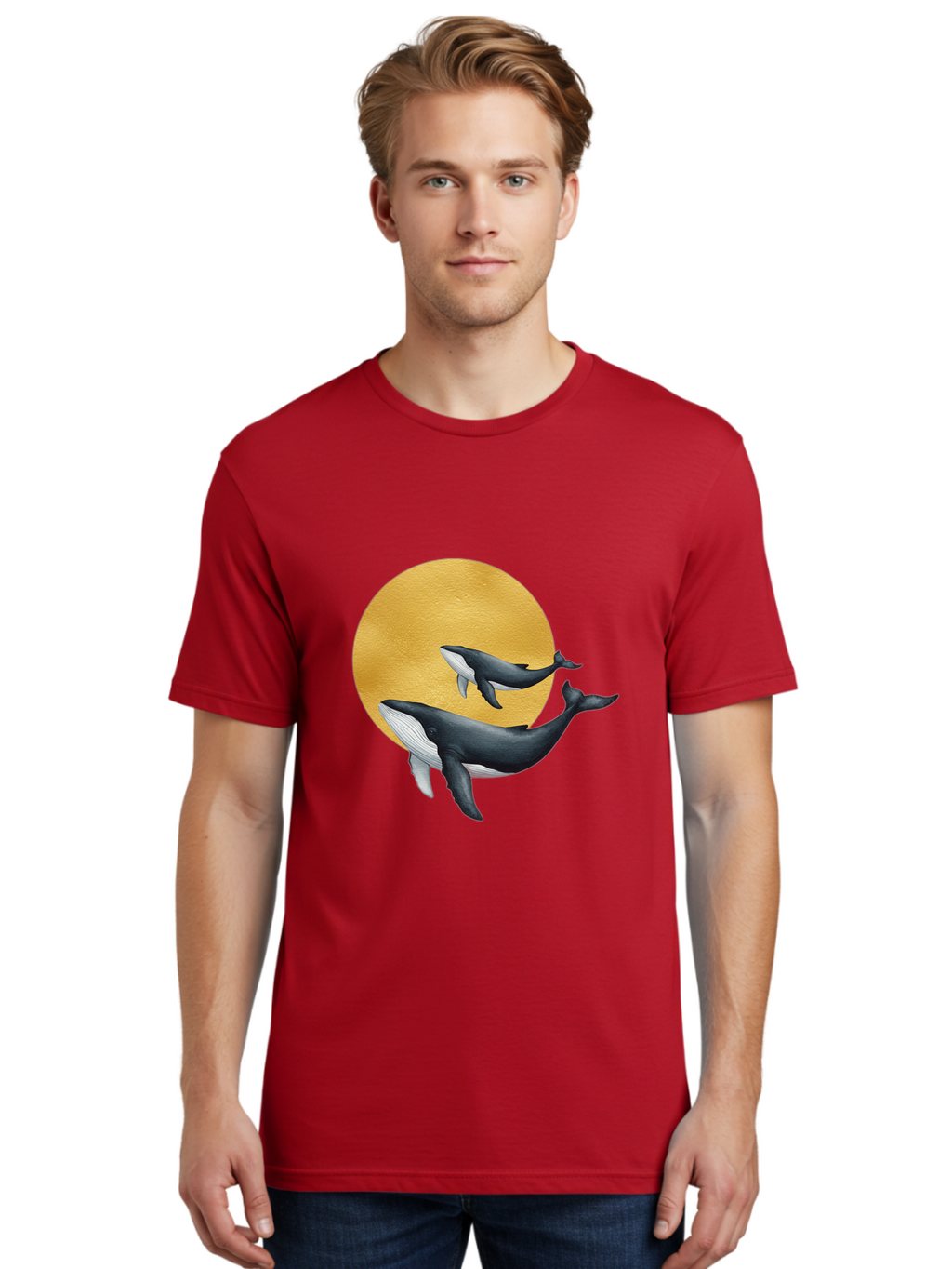 Gold-Moon-Whales Men'S Graphic Tee, 100% Cotton, Comfortable Casual Summer Wear, Machine Washable, Vintage Camera, Old Camera, Antique Camera, Black Camera, Classic Photography, Photography Equipment, Nostalgic Device, Film Camera, Camera Art Baj069
