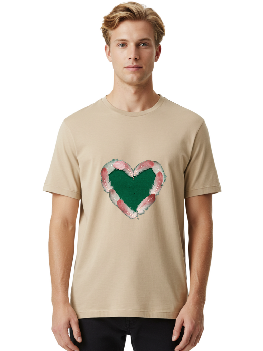 Heart-Shaped-Feathers Men'S Graphic Tee, 100% Cotton, Comfortable Casual Summer Wear, Machine Washable, Vintage Camera, Old Camera, Antique Camera, Black Camera, Classic Photography, Photography Equipment, Nostalgic Device, Film Camera, Baj073