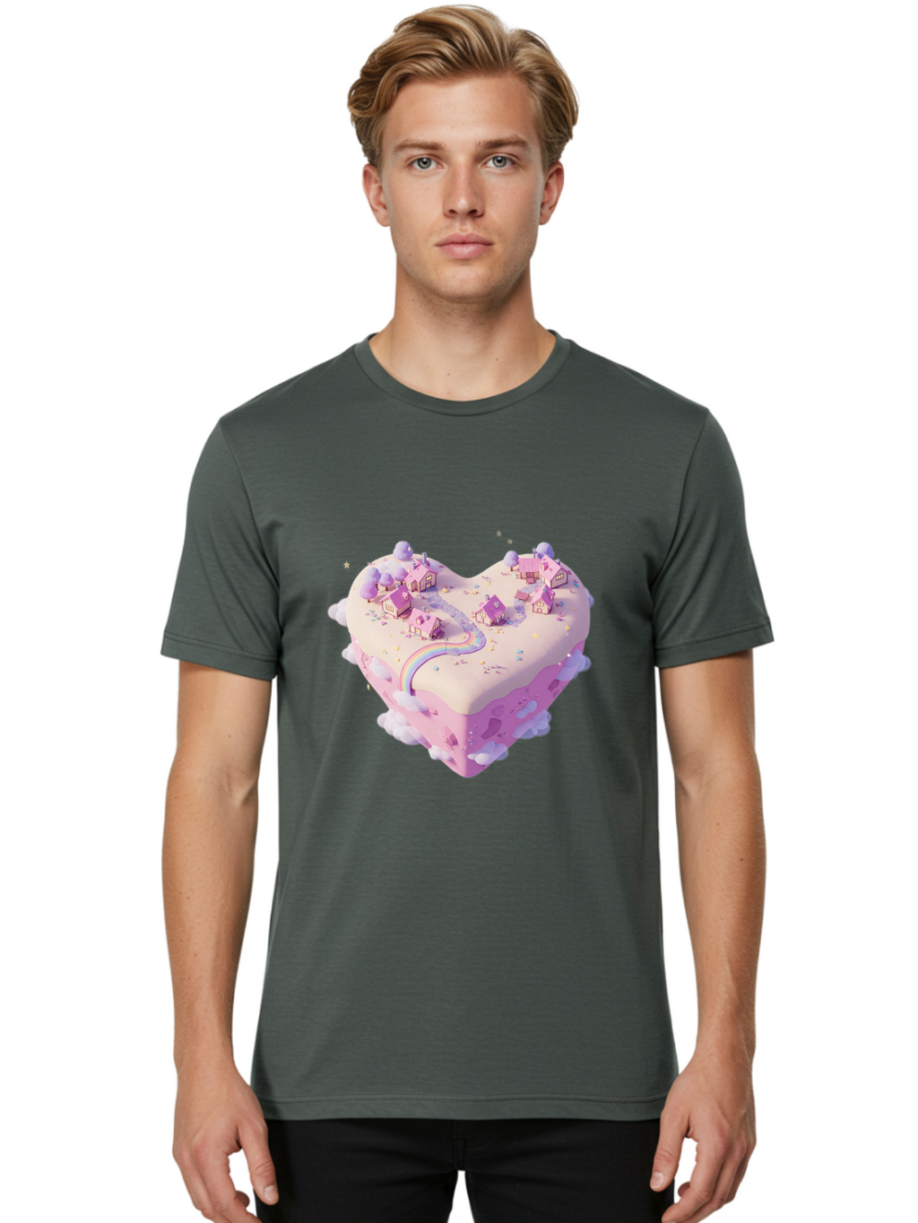 Heart-Shaped-Land Men'S Graphic Tee, 100% Cotton, Comfortable Casual Summer Wear, Machine Washable, Vintage Camera, Old Camera, Antique Camera, Black Camera, Classic Photography, Photography Equipment, Nostalgic Device, Film Camera, Camera Art Baj074