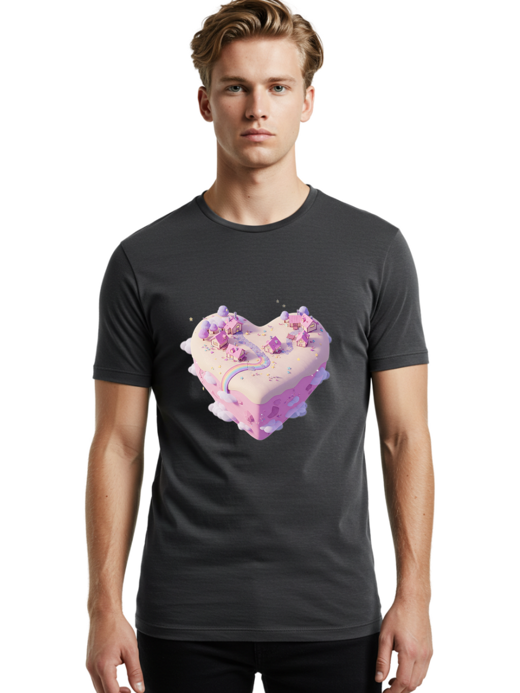 Heart-Shaped-Land Men'S Graphic Tee, 100% Cotton, Comfortable Casual Summer Wear, Machine Washable, Vintage Camera, Old Camera, Antique Camera, Black Camera, Classic Photography, Photography Equipment, Nostalgic Device, Film Camera, Camera Art Baj074