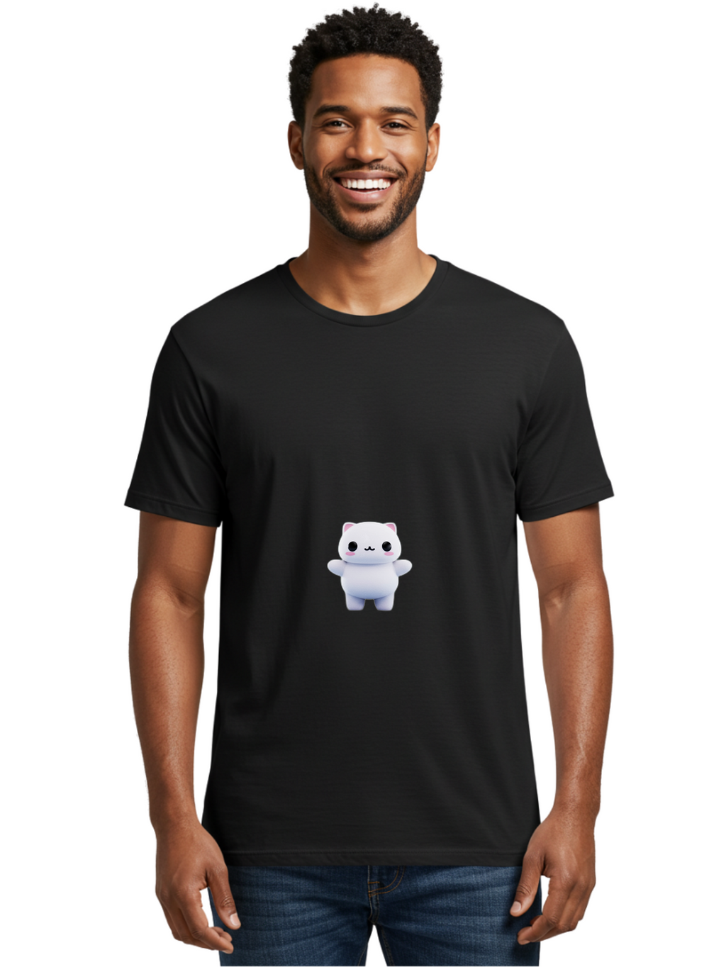 Kawaii-Cat Men'S Graphic Tee, 100% Cotton, Comfortable Casual Summer Wear, Machine Washable, Vintage Camera, Old Camera, Antique Camera, Black Camera, Classic Photography, Photography Equipment, Nostalgic Device, Film Camera, Camera Art Baj081